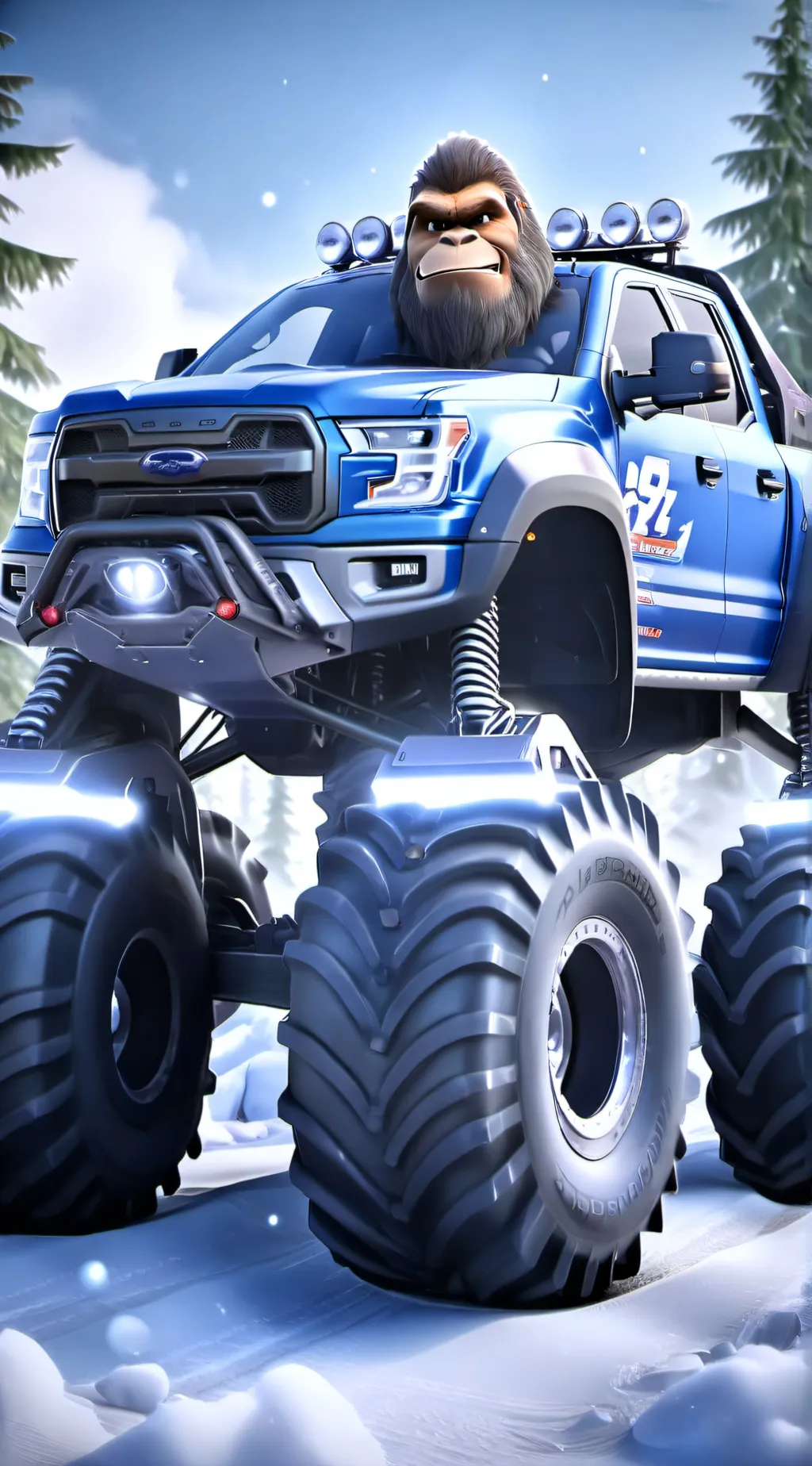 ai character: Bigfoot background