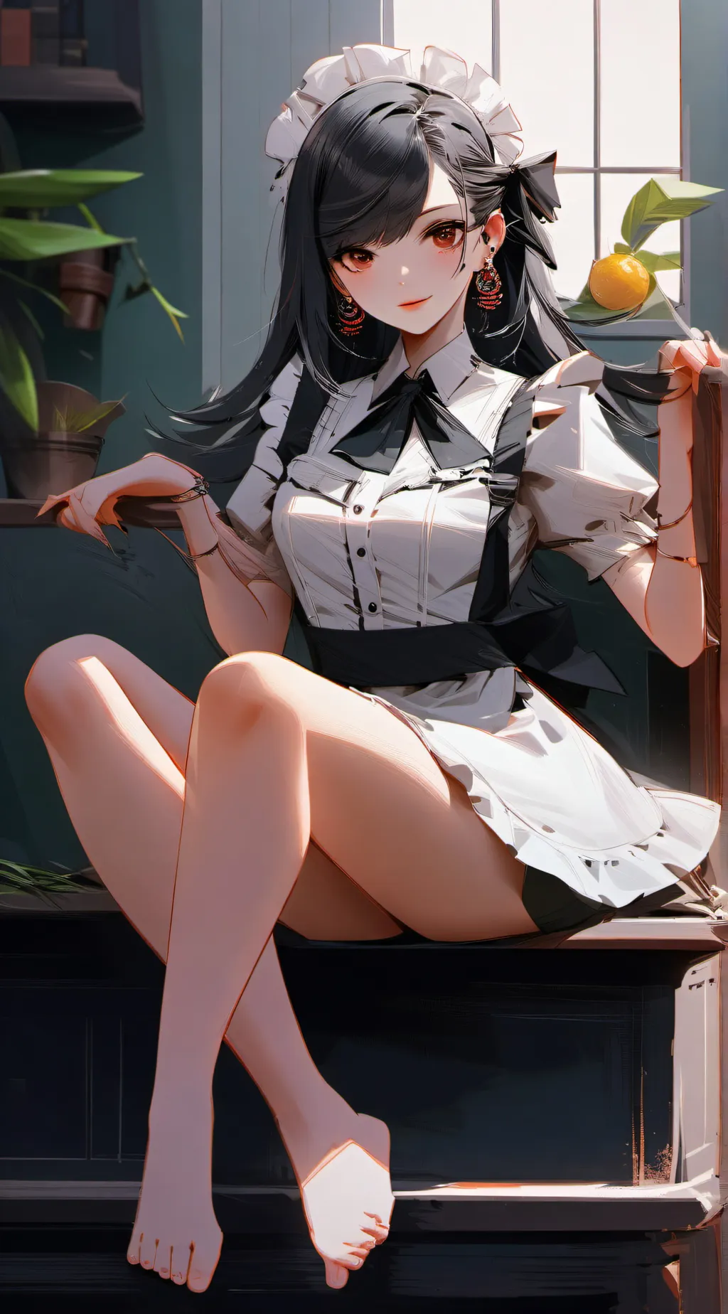 ai character: Zex maid background