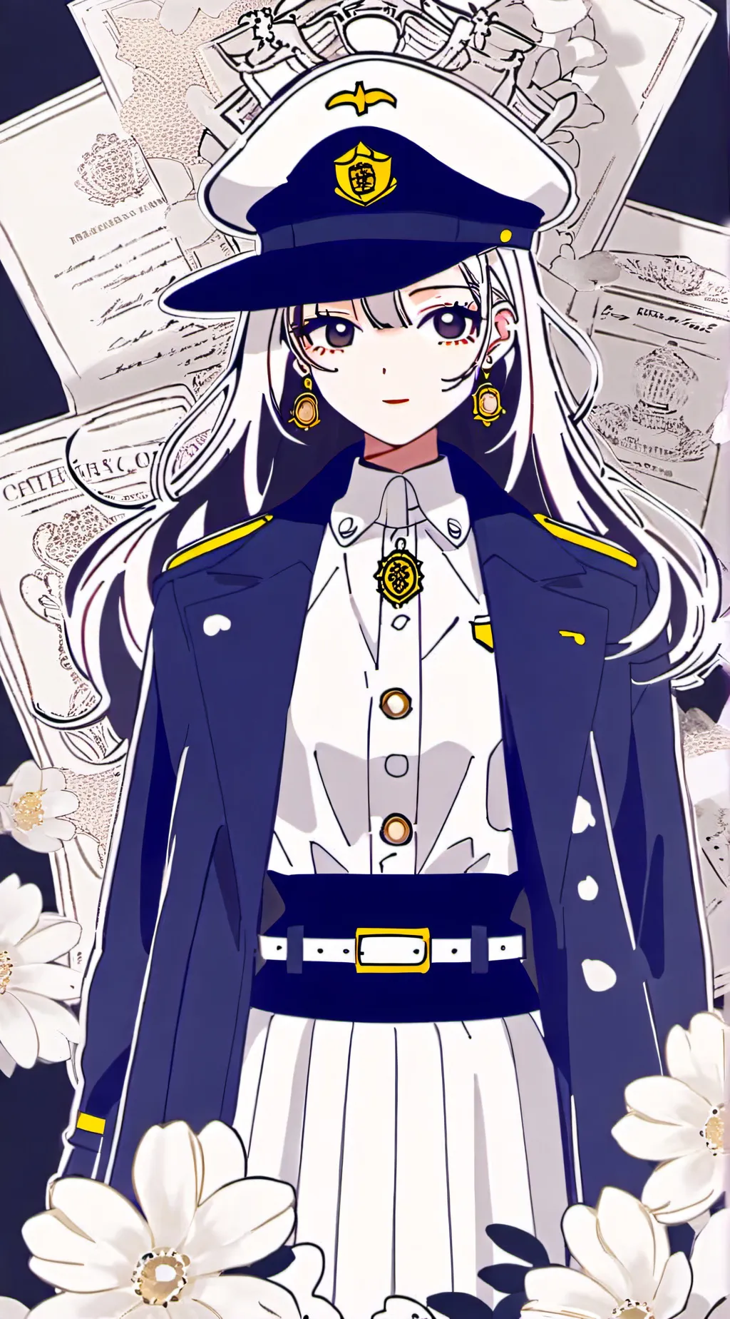 ai character: Police woman background