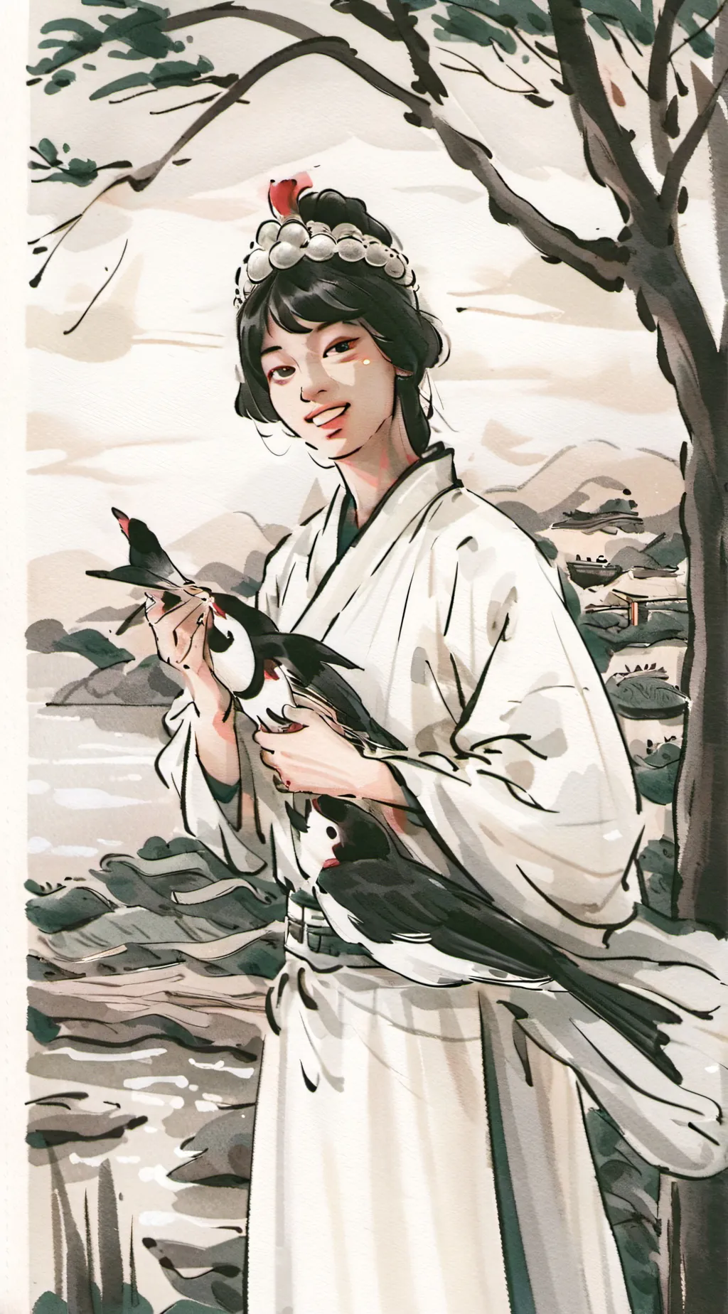 ai character: emma background