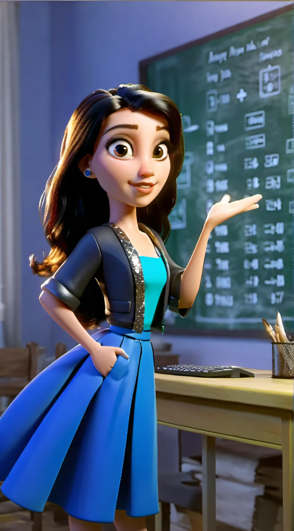 ai character: ★¡math teacher¡★ background