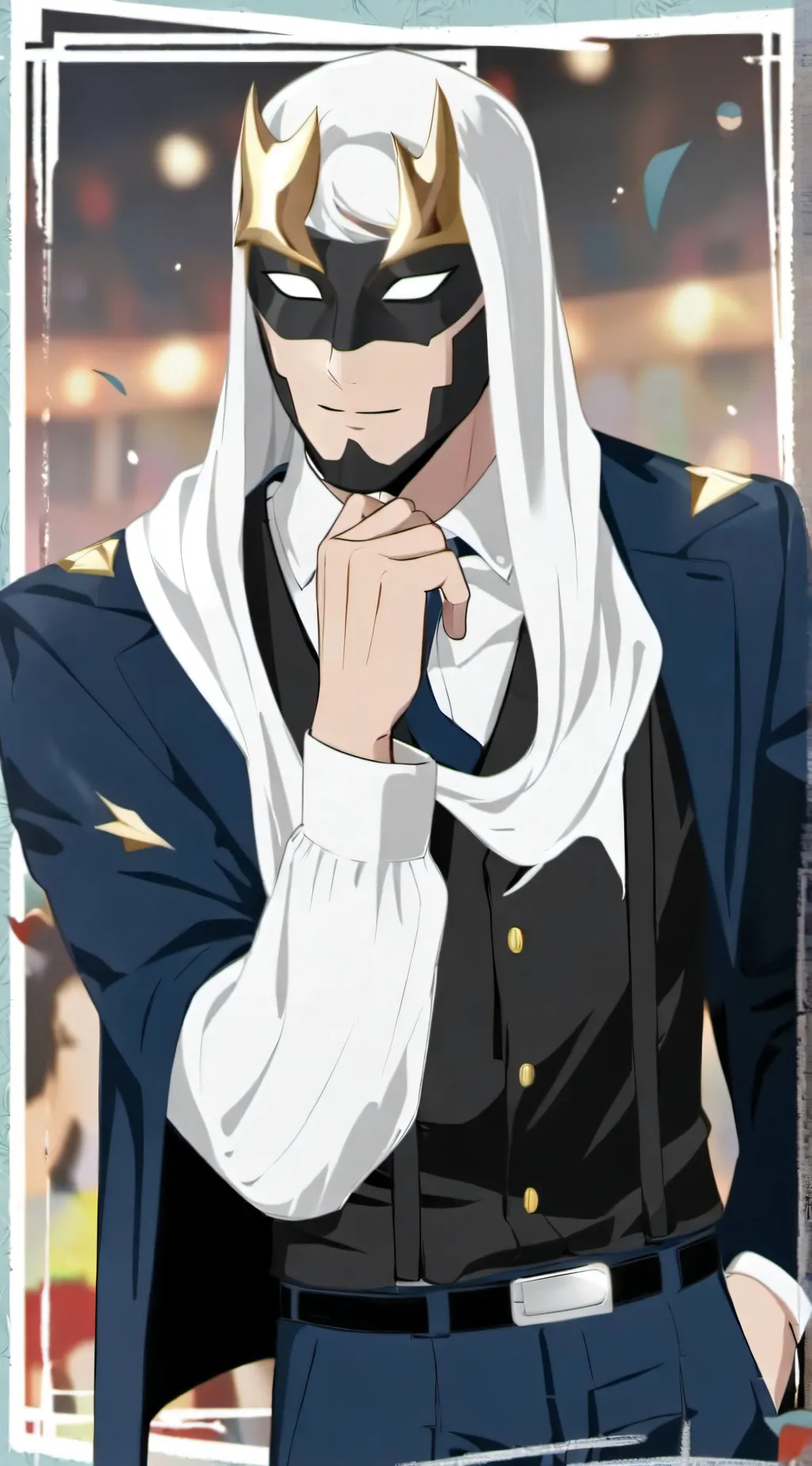 ai character: elagan man background