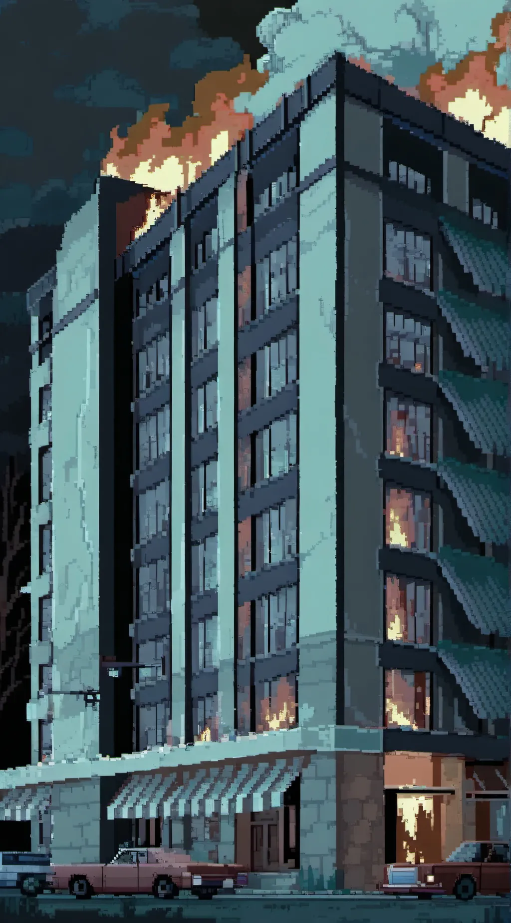 ai character: 🔥Burn.🔥 background