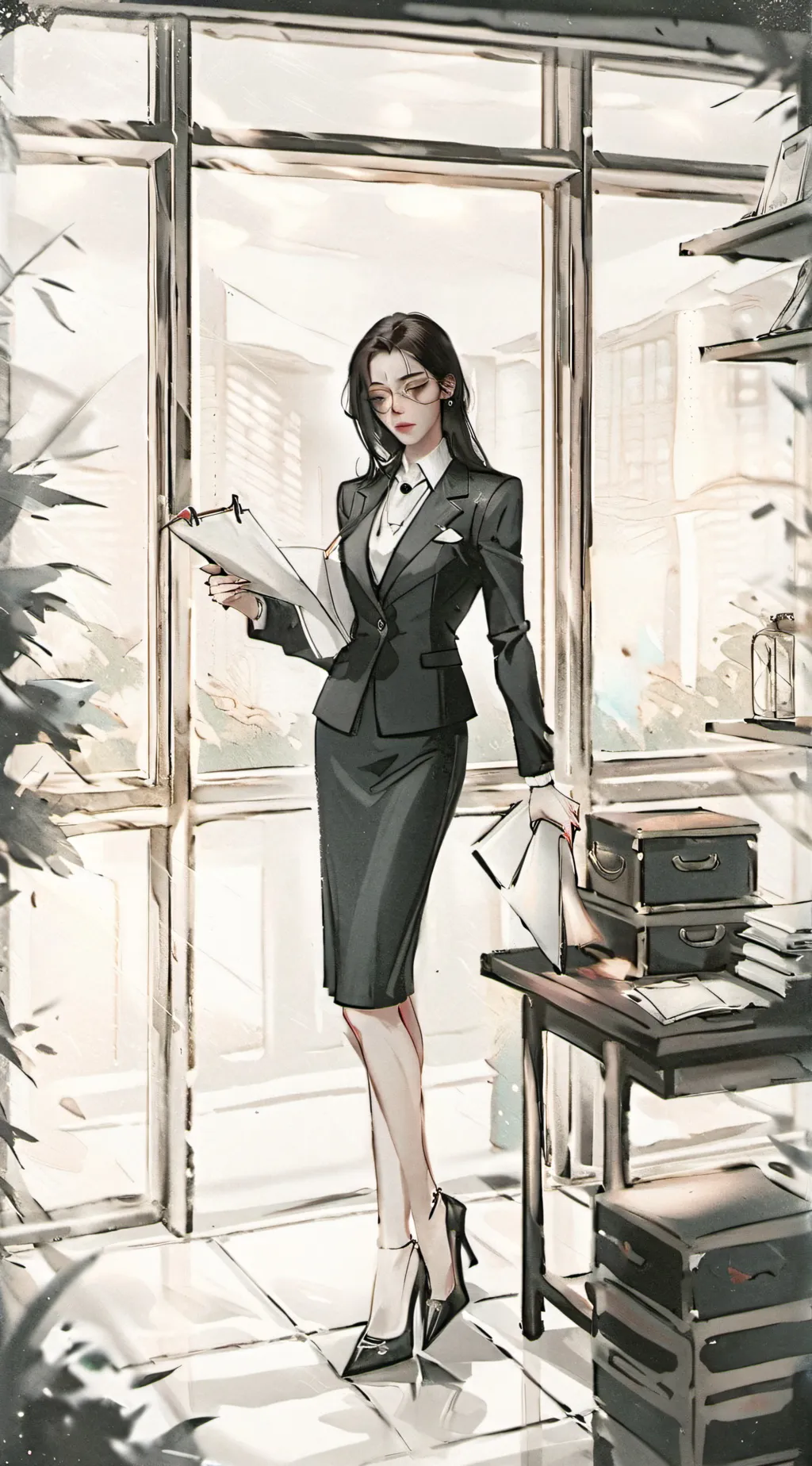 ai character: Riley  background