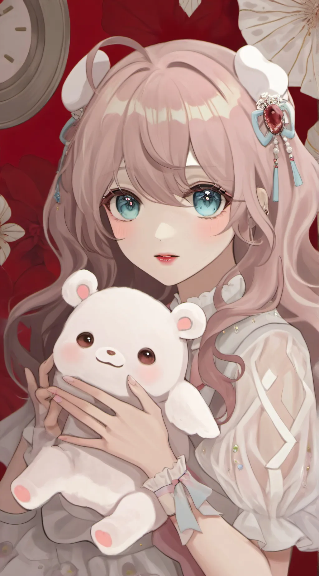 ai character: Ashley  background