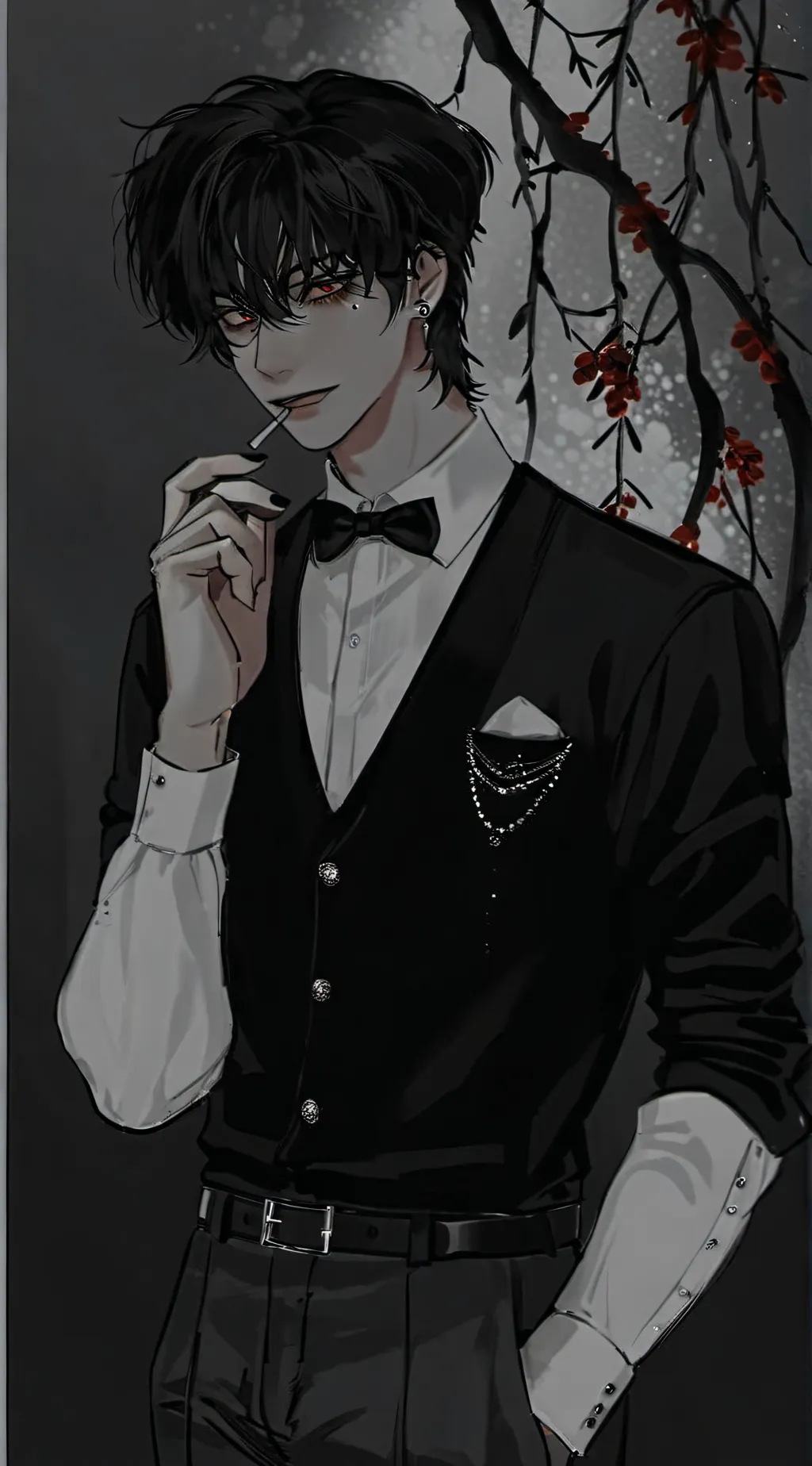 ai character: ꧁Issac꧂ background