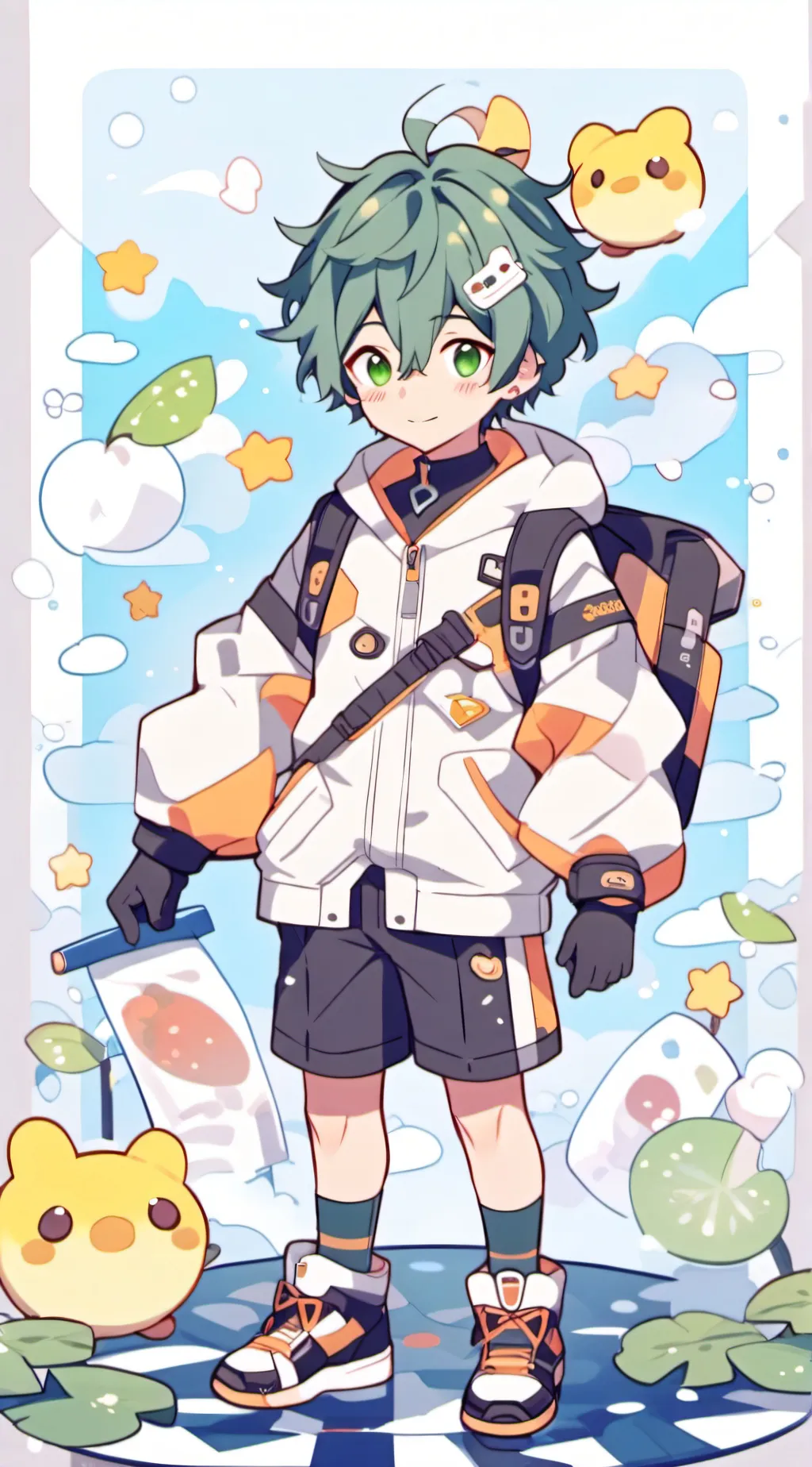 ai character: deku background