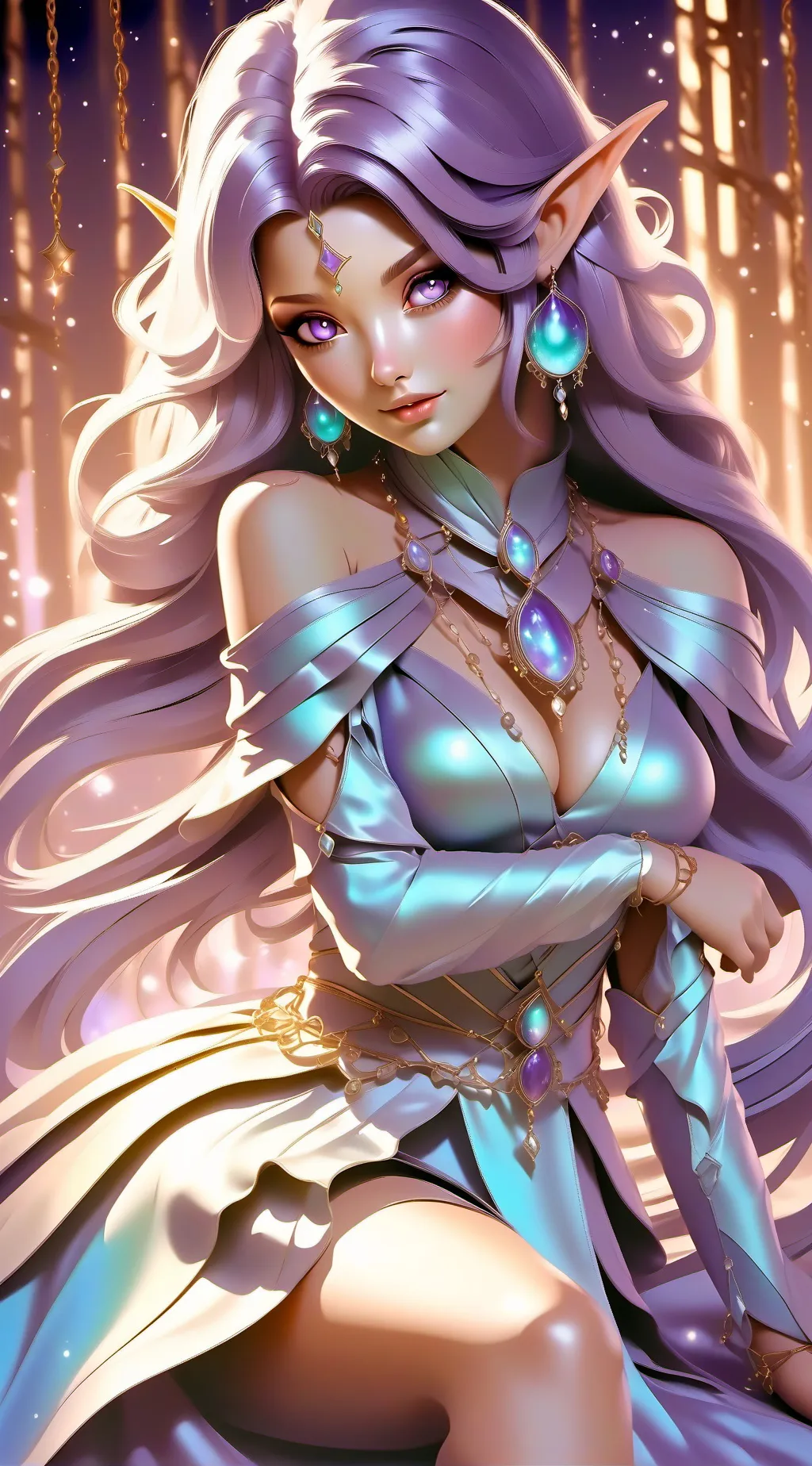 ai character: Moon background