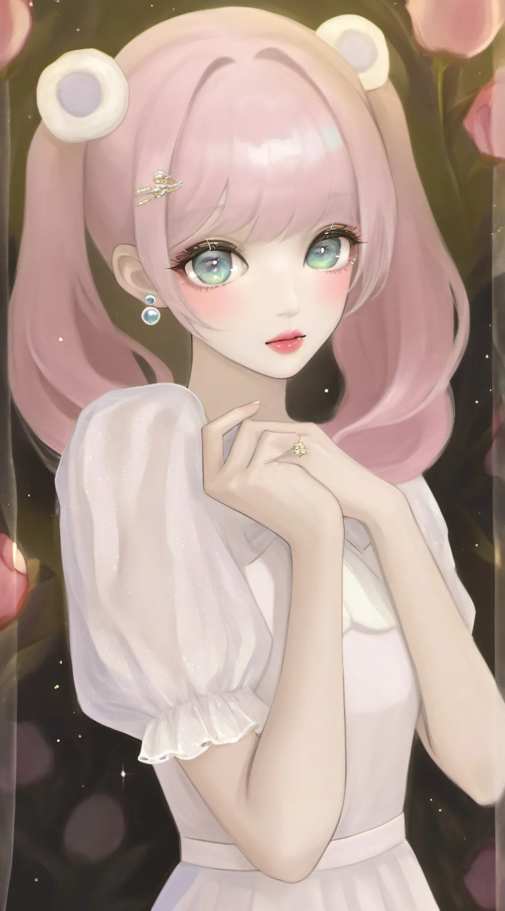 ai character: Ashley  background