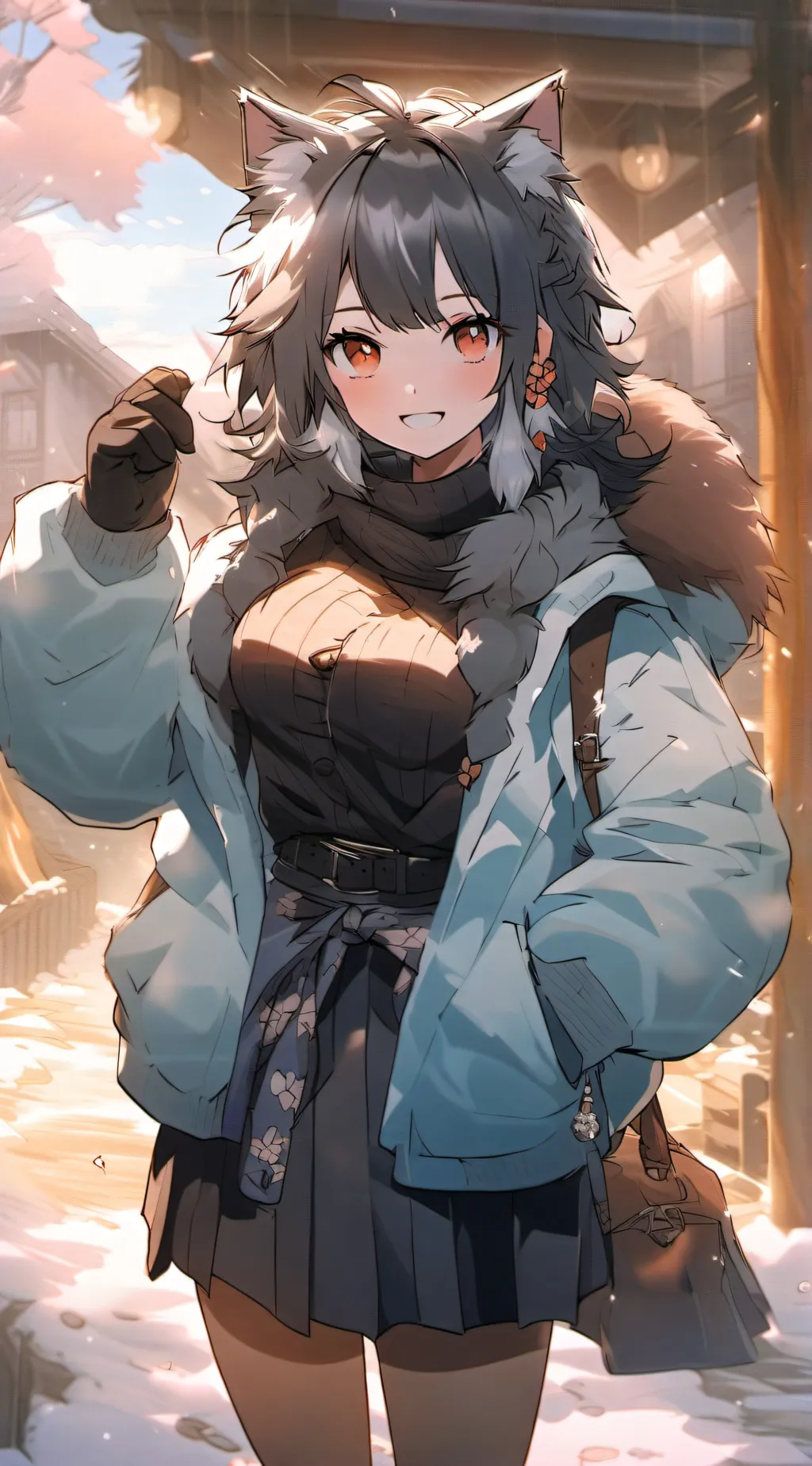 ai character: fluffy background