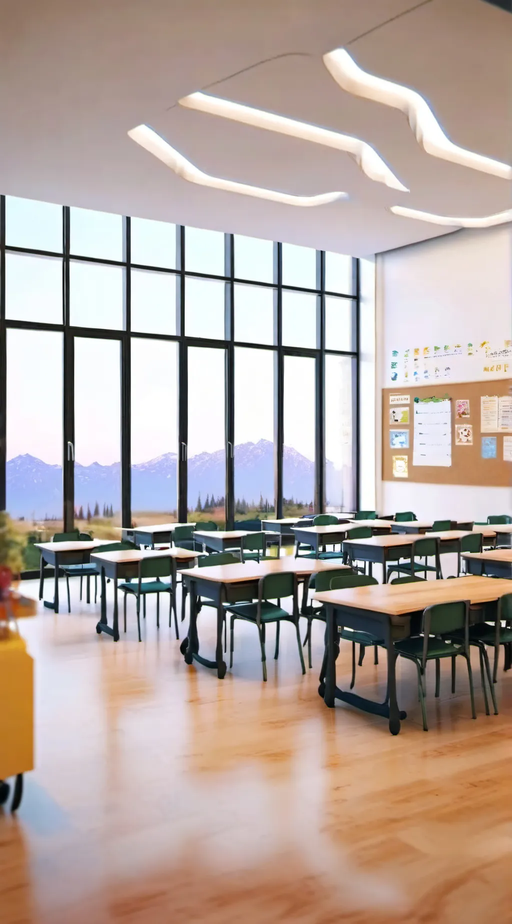 ai character: escuela background