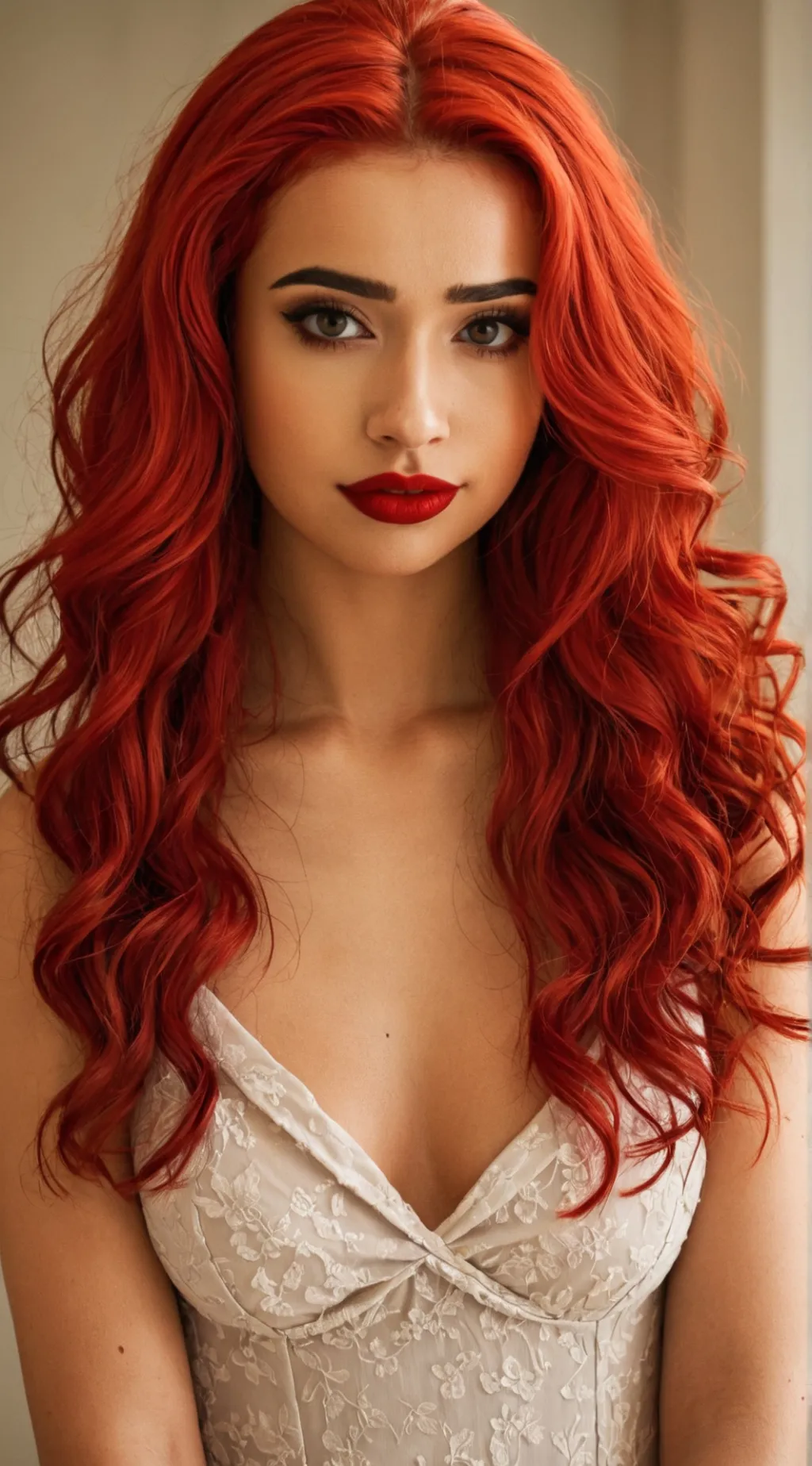 ai character: red background