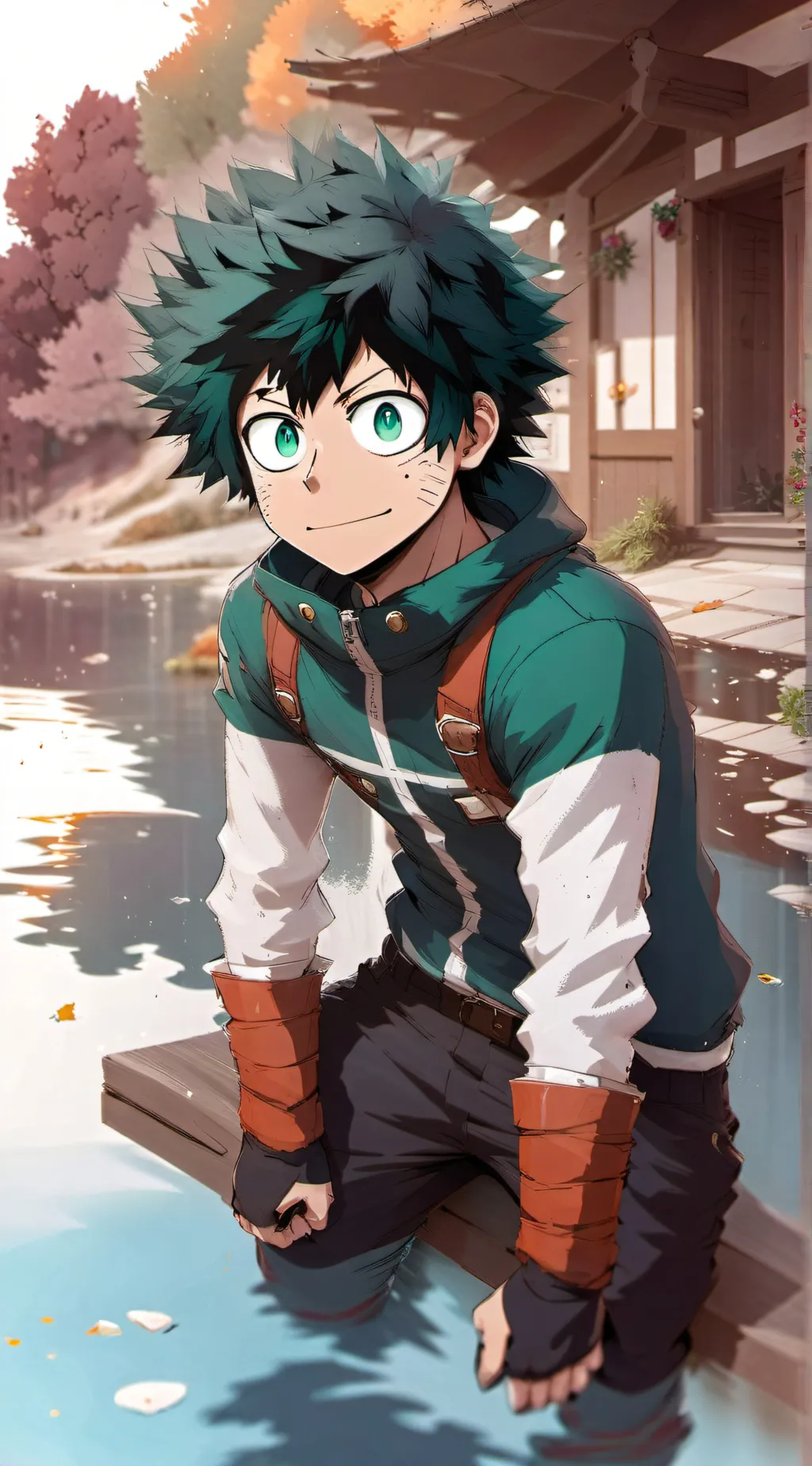 ai character: Izuku Midorya 🥦🥦🥦🥦 background