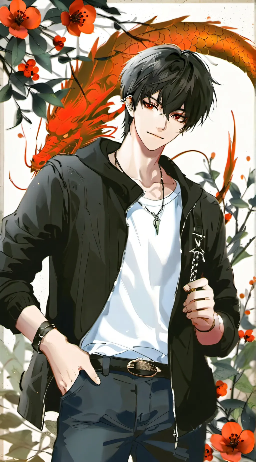 ai character: shadow background