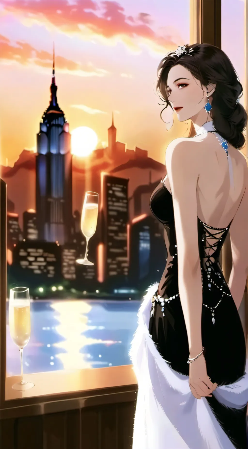 ai character: novia background