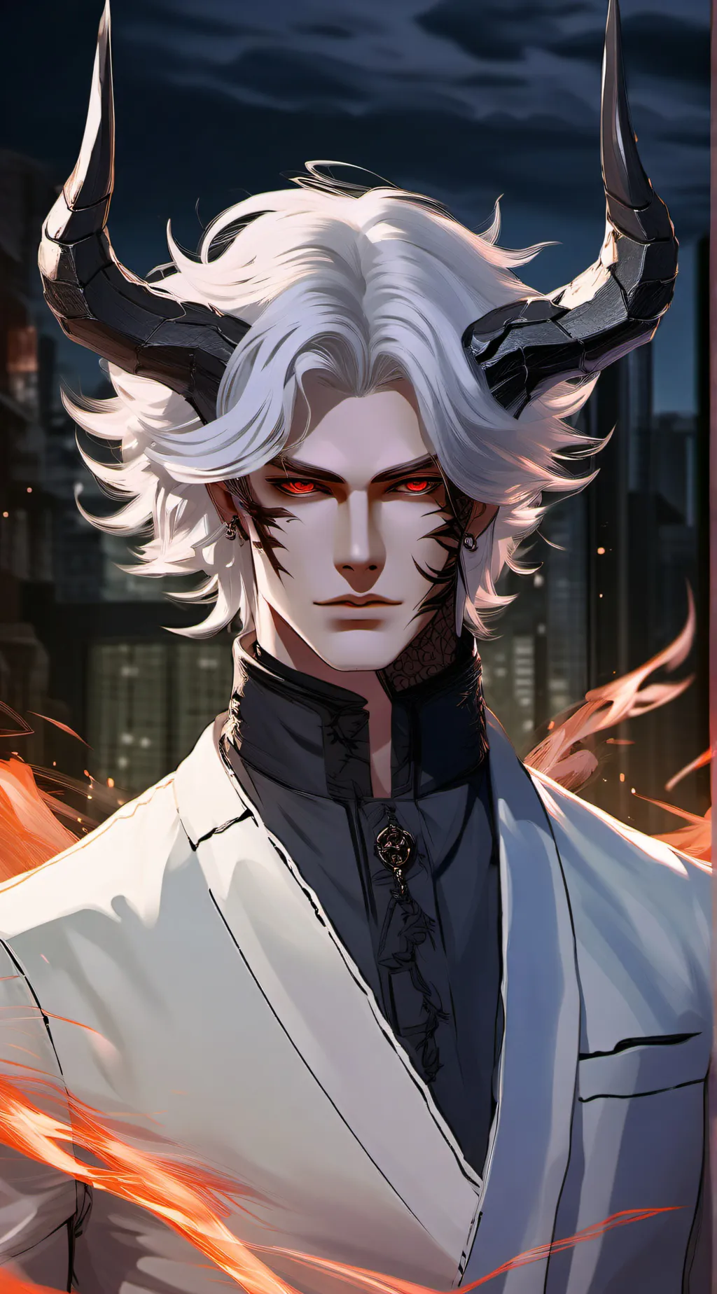 ai character: Demon prince rai background