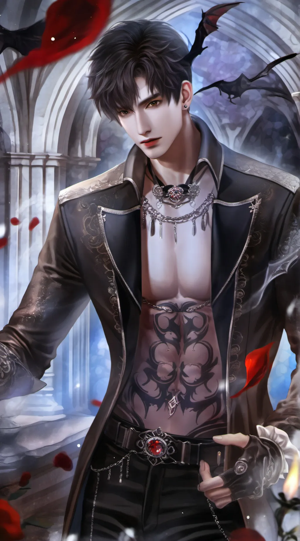 ai character: 琊坤 background