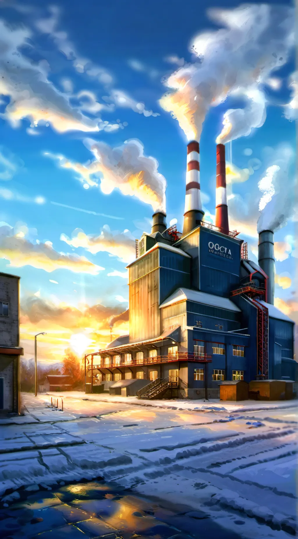 ai character: talkie factory background