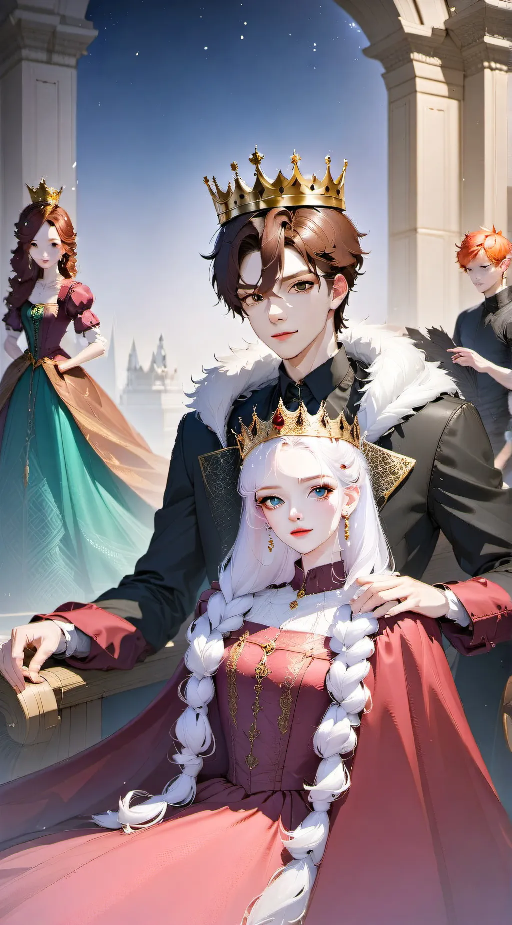 ai character: royal selection background