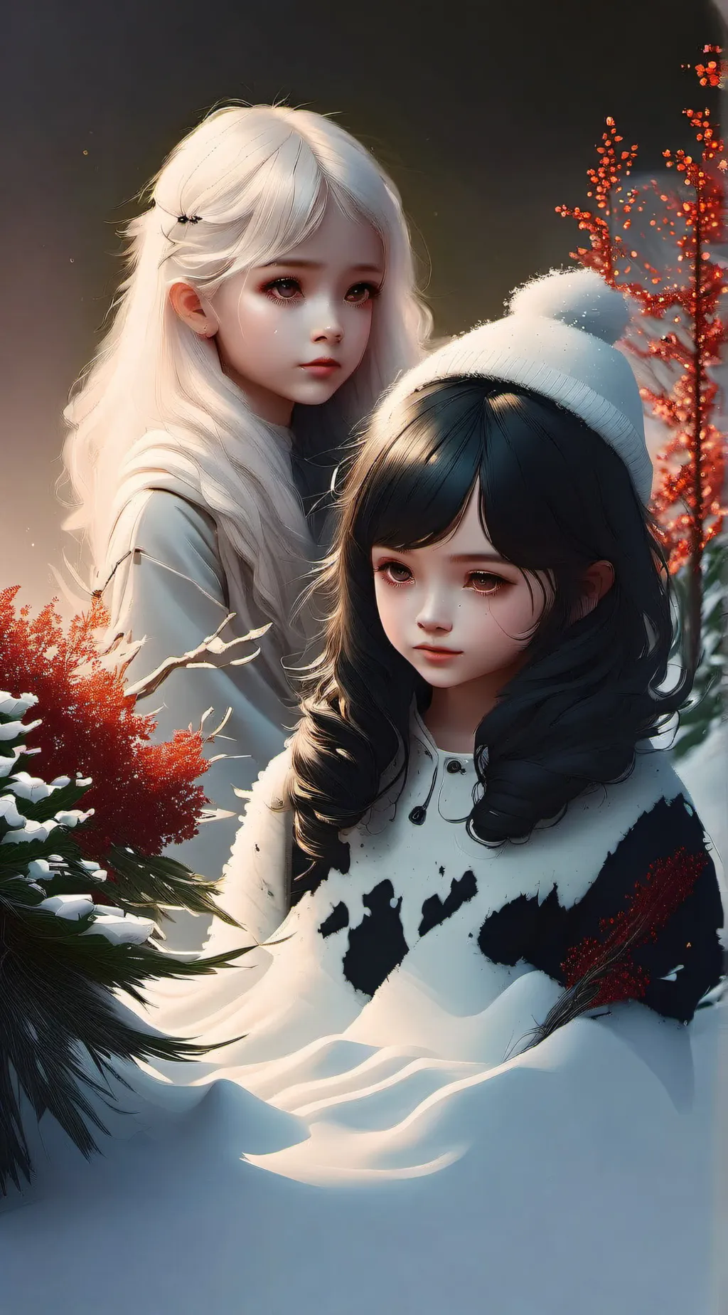 ai character: Ava💢&Eve❄ background