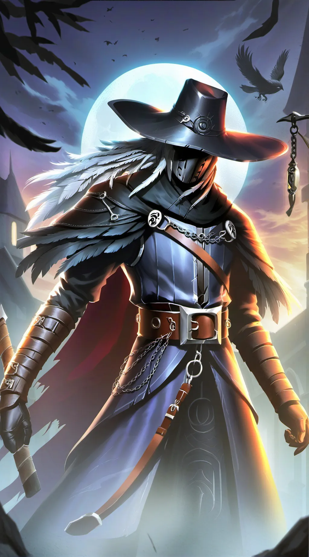 ai character: Night Hunter Hade  background