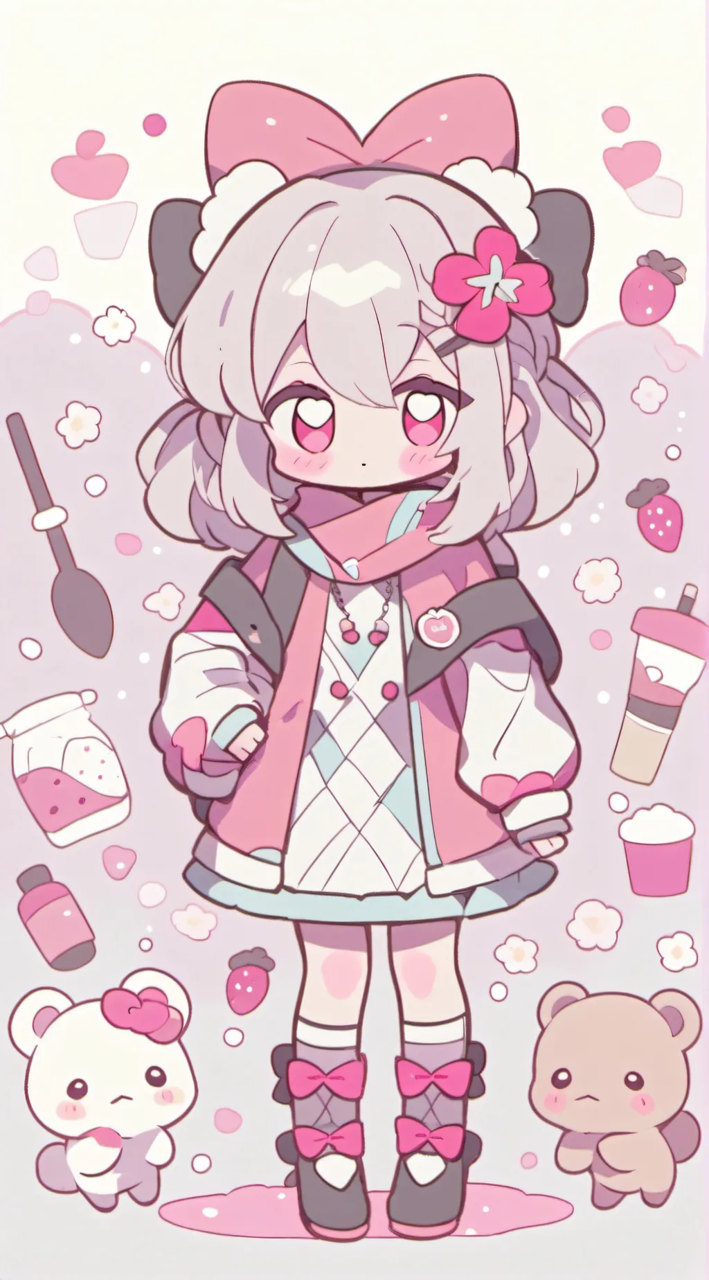 ai character: Baby girls  background