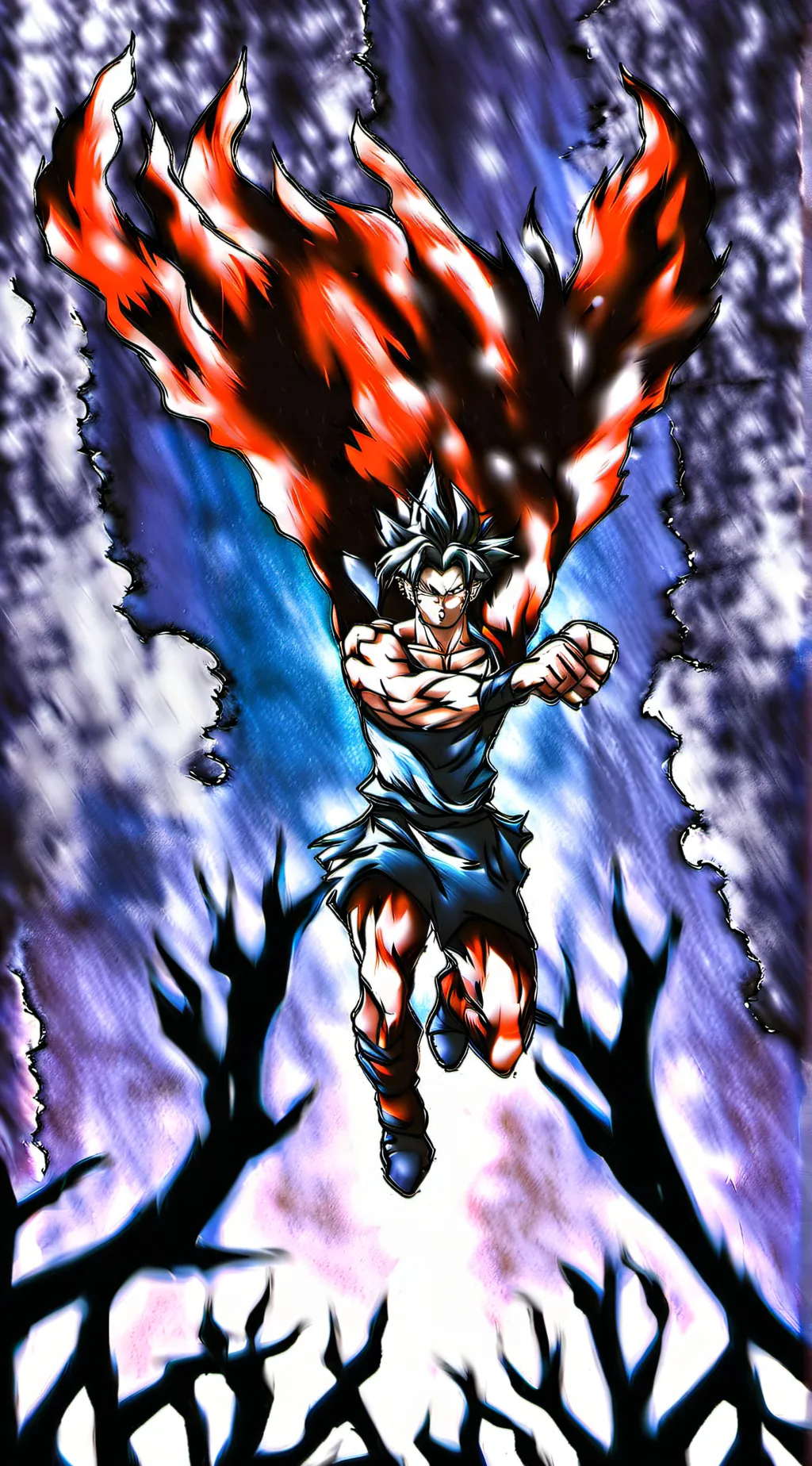 ai character: Ui sign goku  background