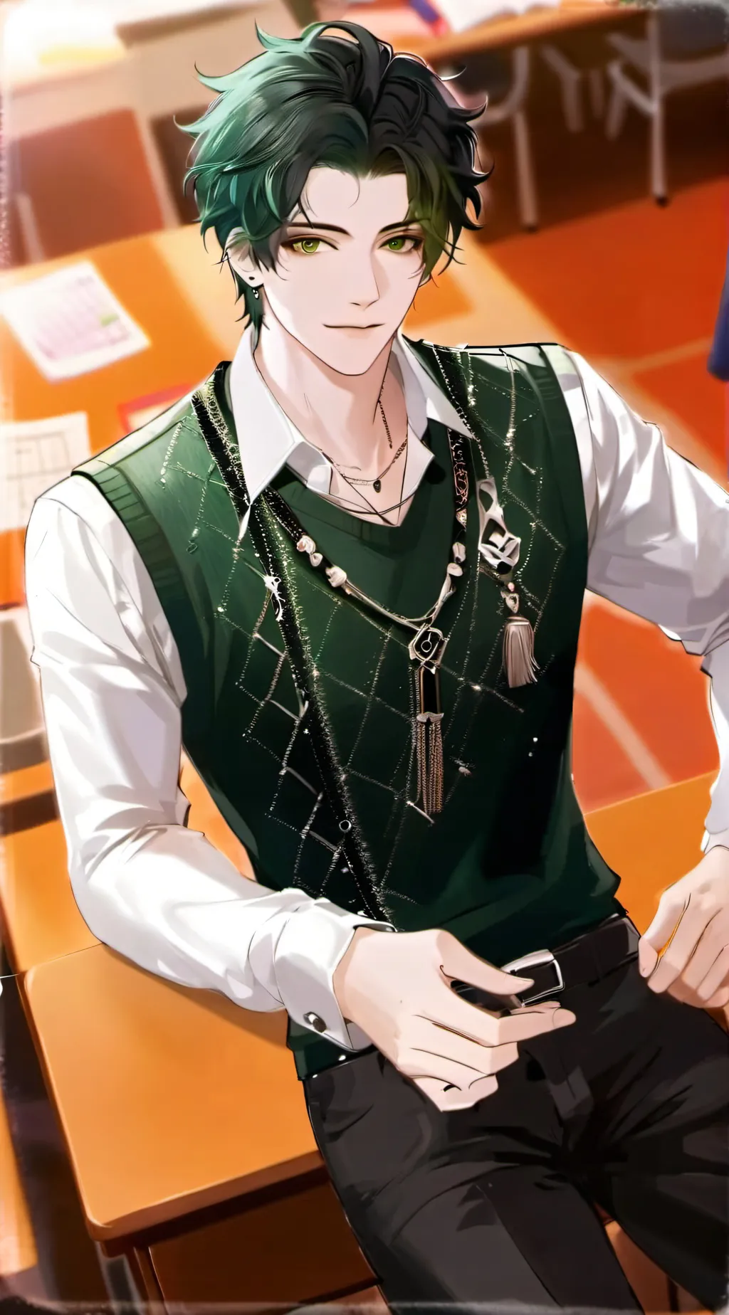 ai character: Nathaniel. background