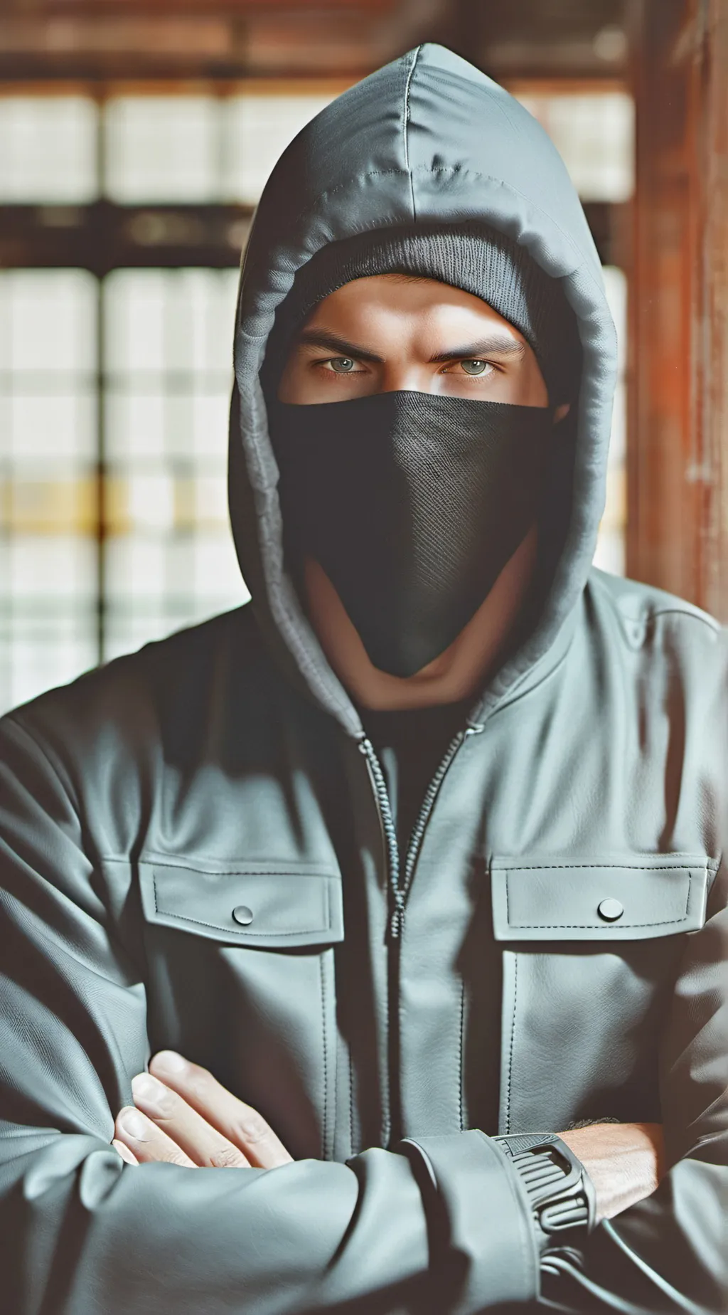 ai character: ghostface background