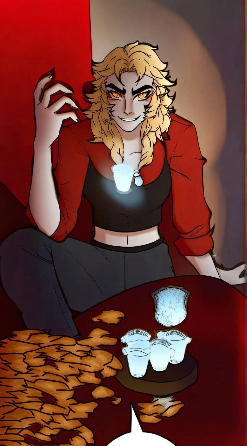 ai character: off brand background