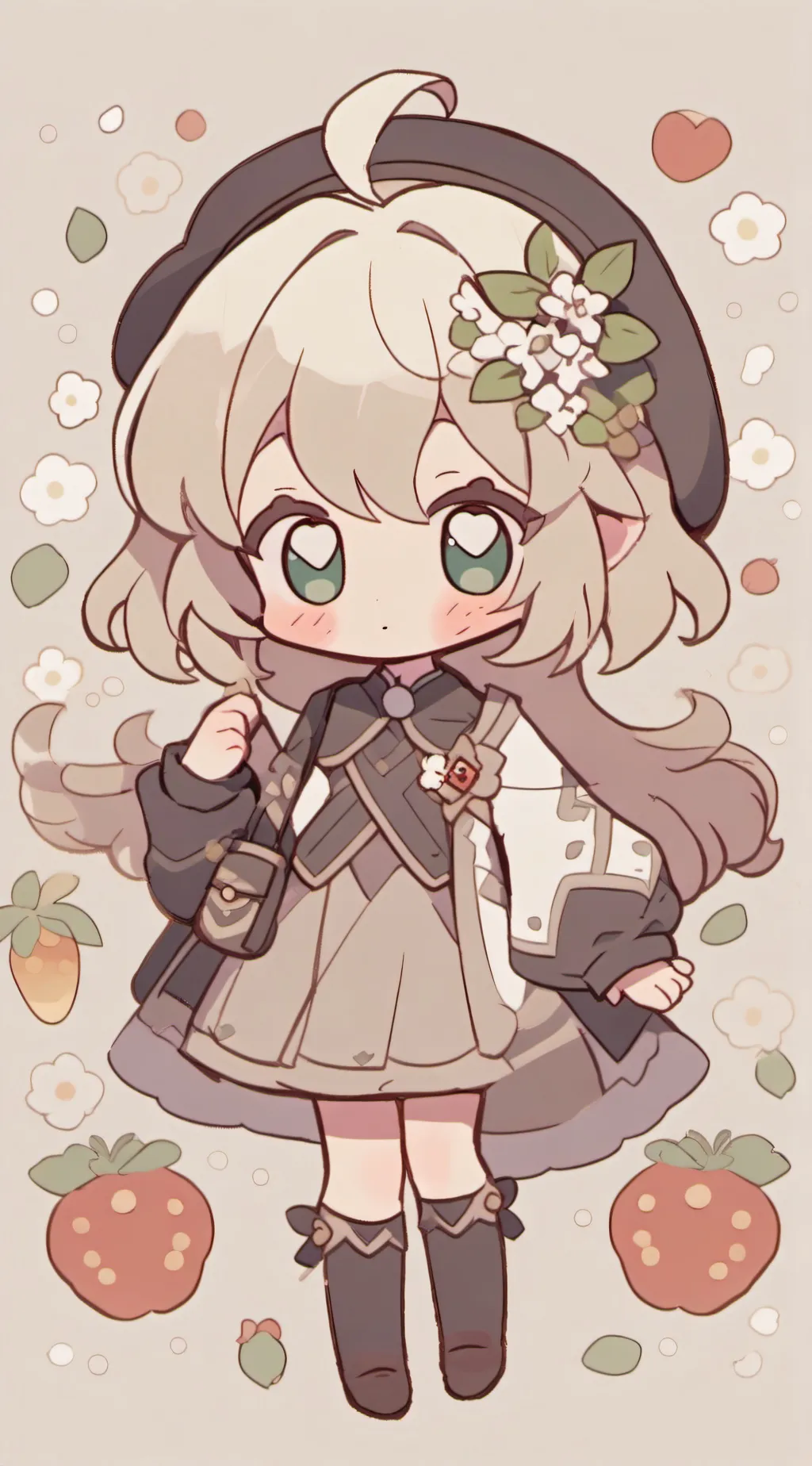 ai character: Little gir background