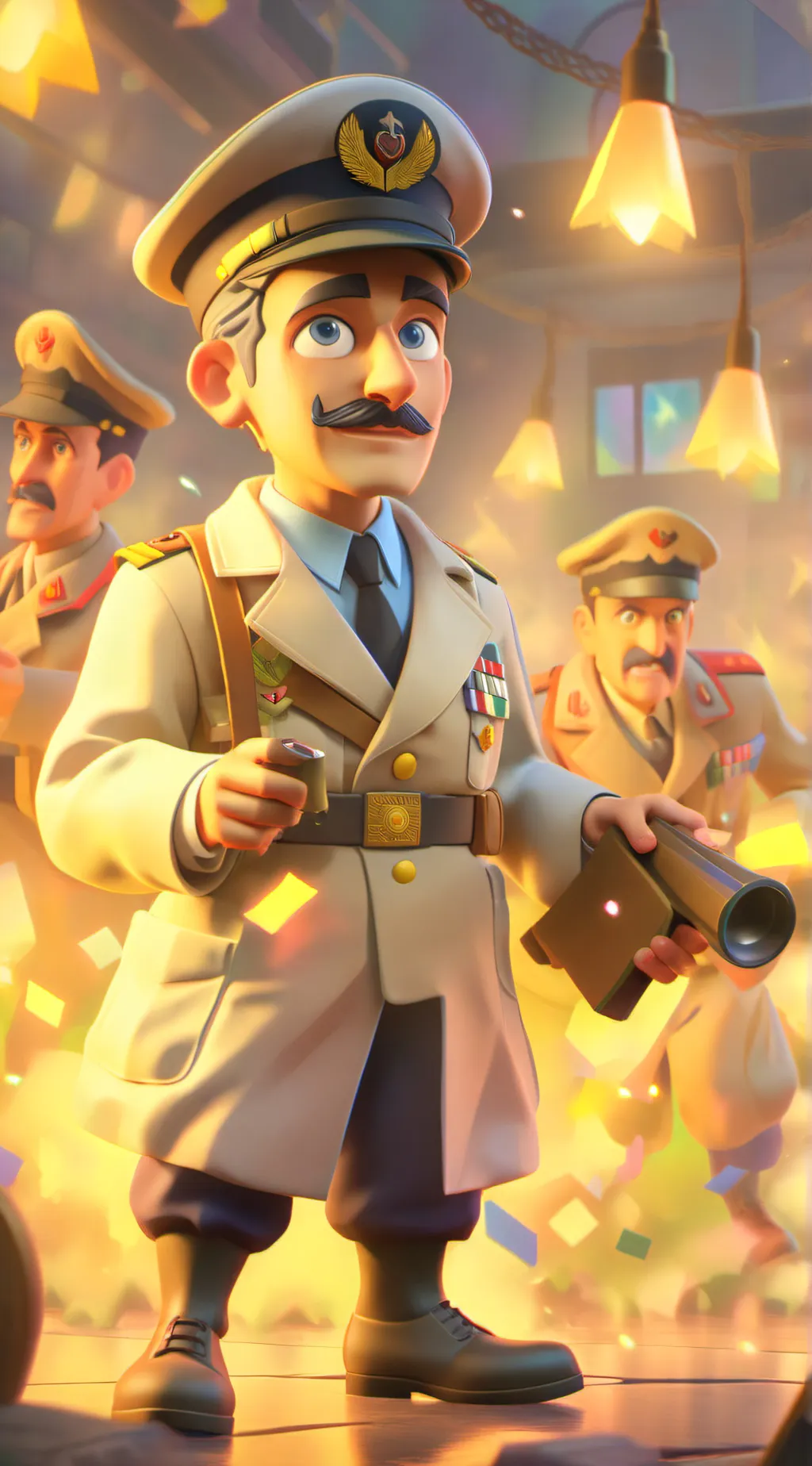 ai character: medic from tf2 background