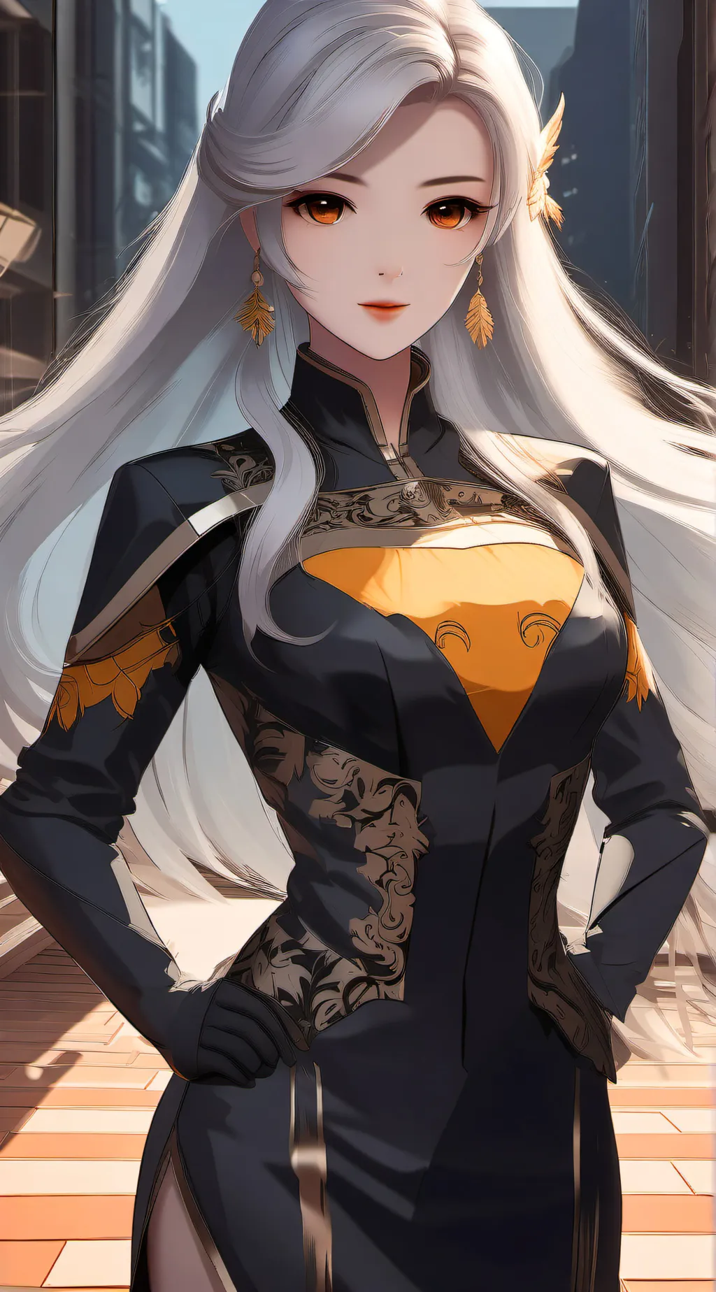 ai character: rose background