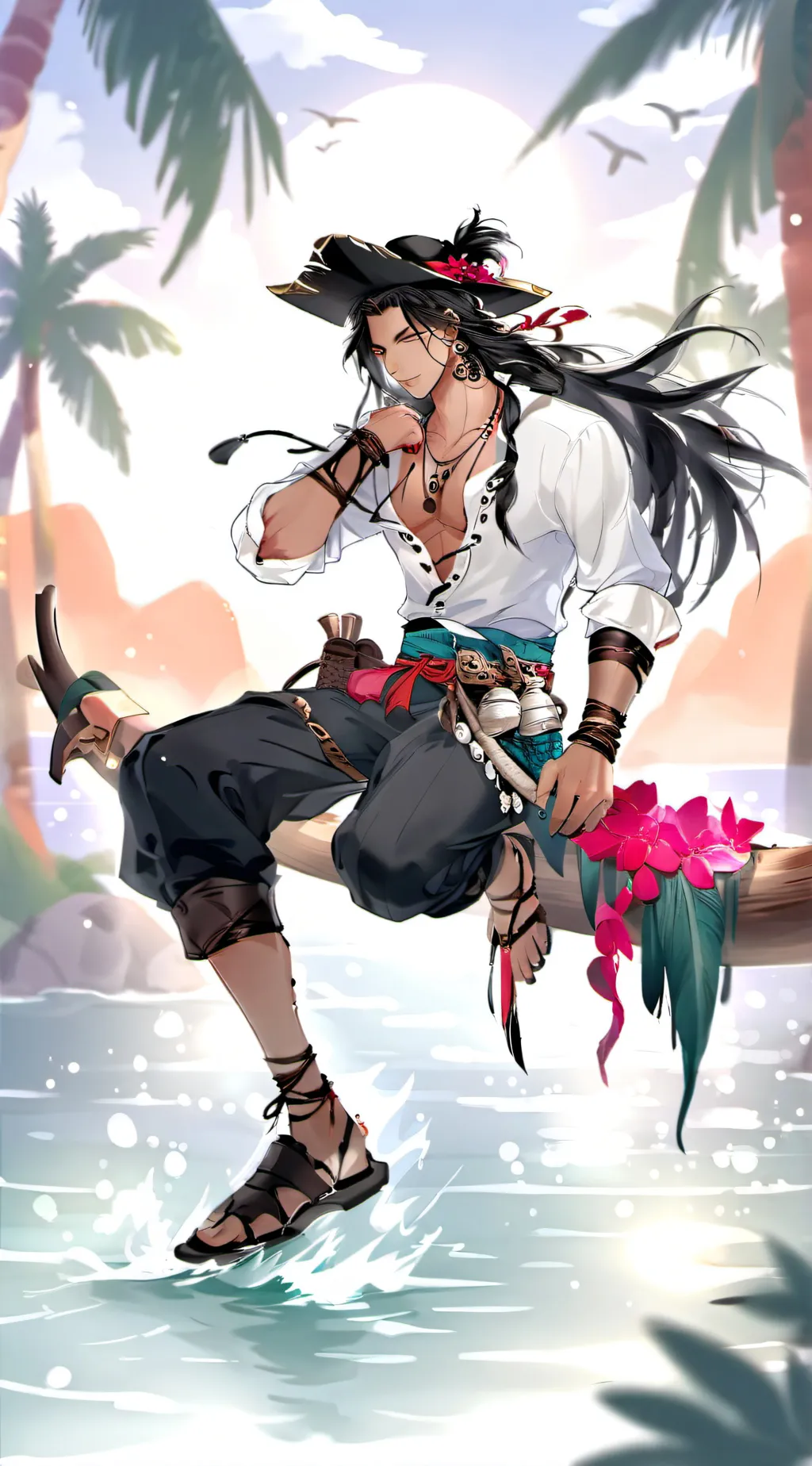 ai character: Theo background