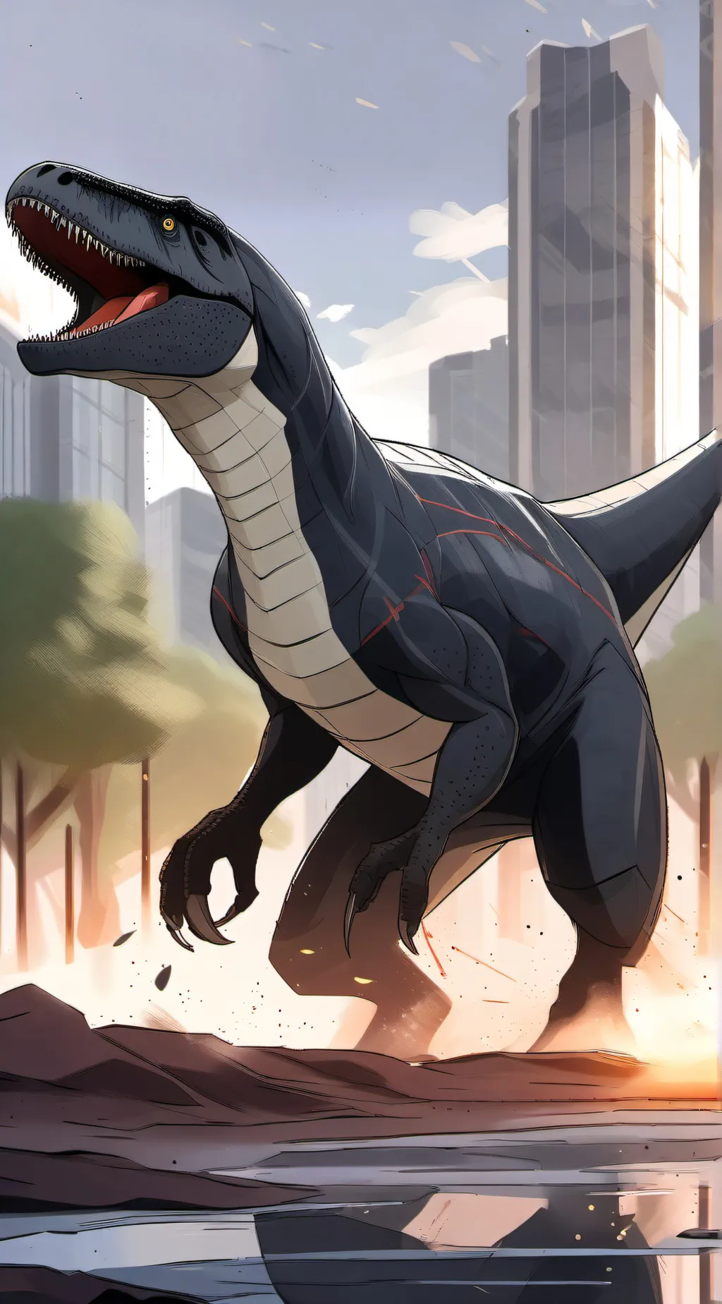 ai character: indoraptor background