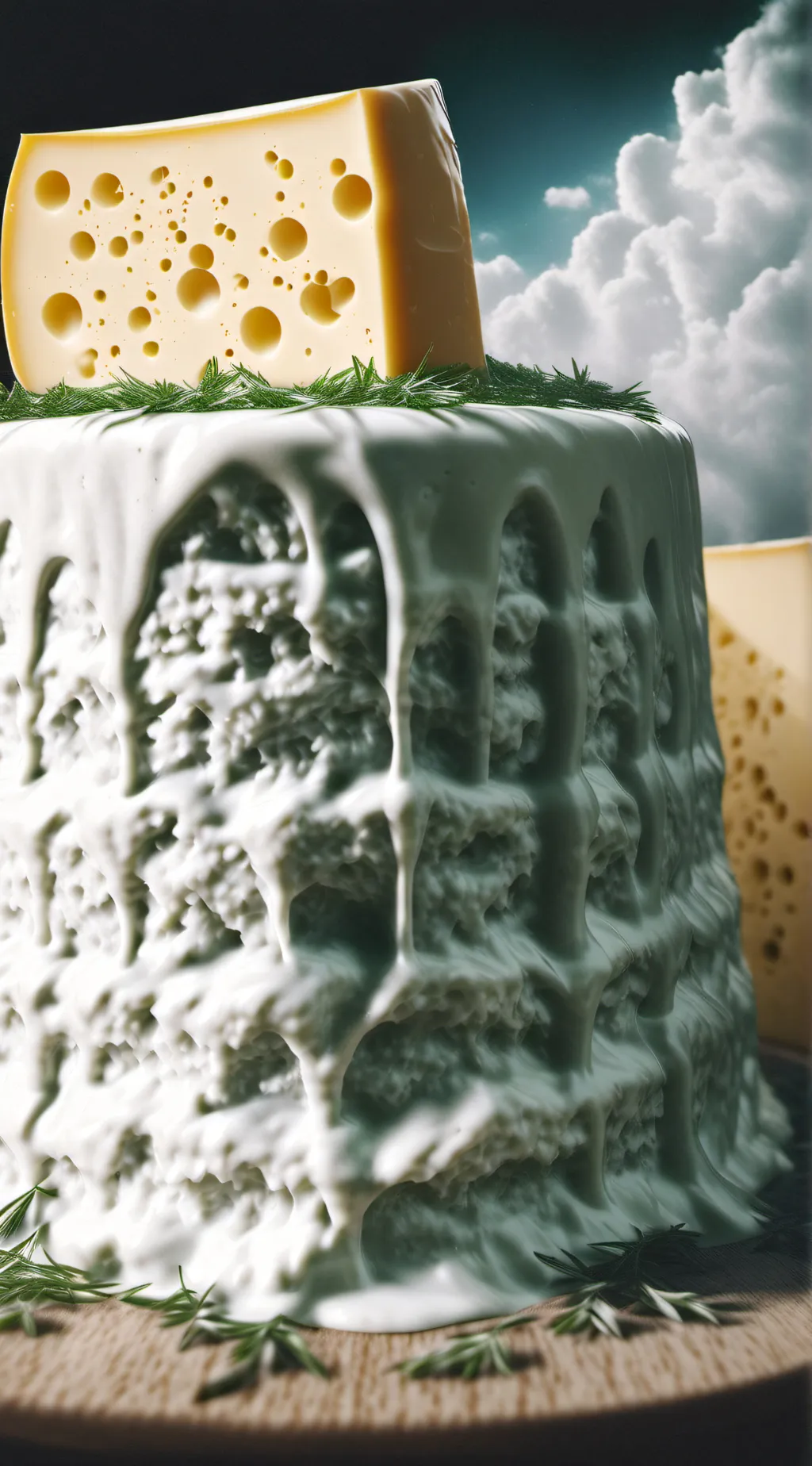 ai character: Cheese kingdome background