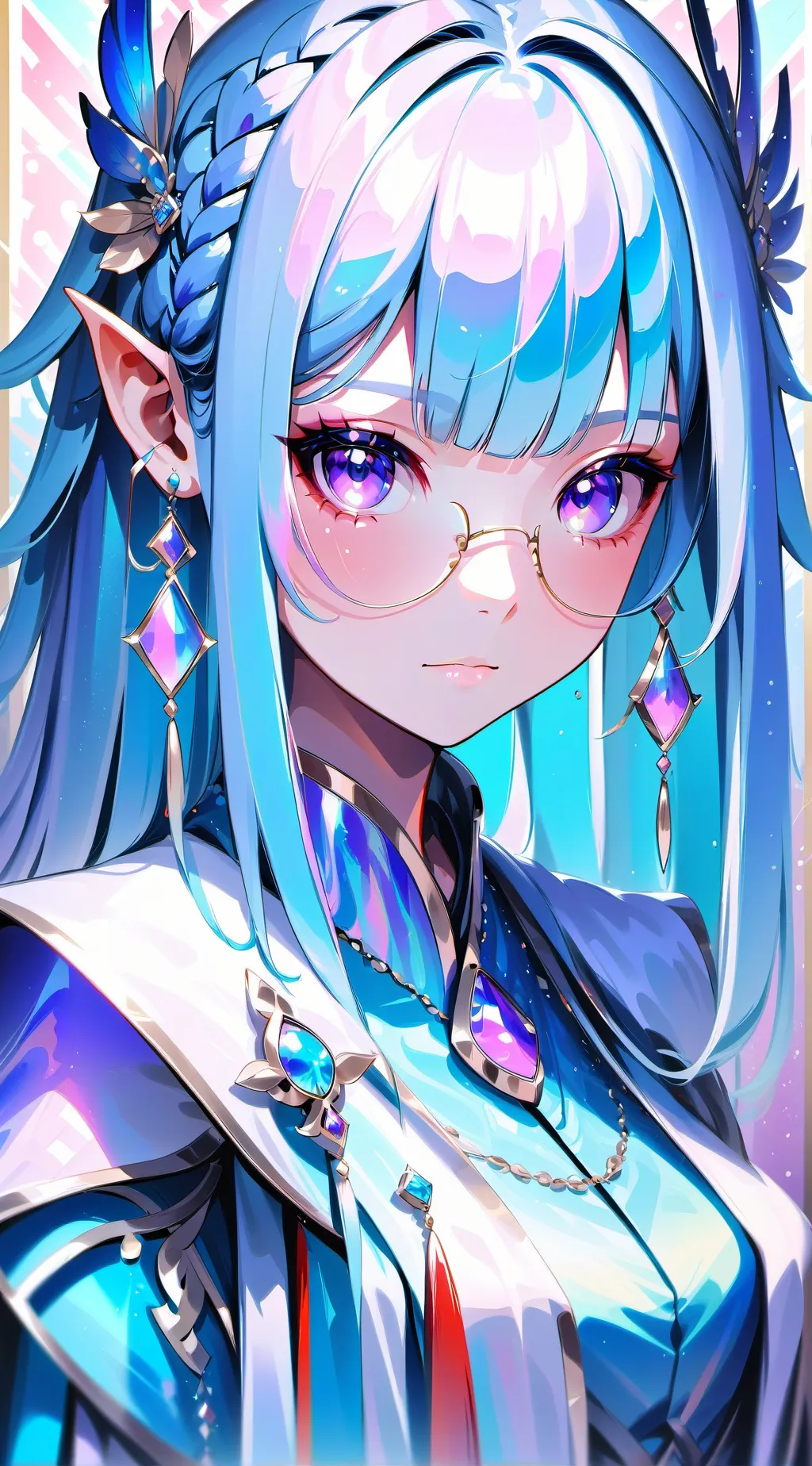 ai character: Mha nerd  background