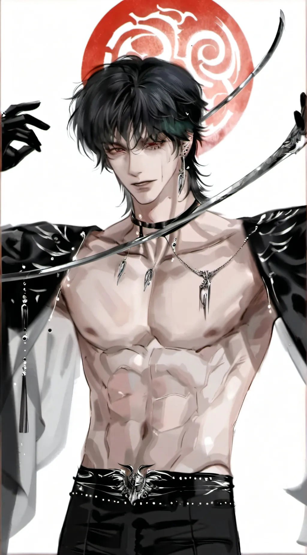 ai character: 𓆩▶Asher𓆩▶ background