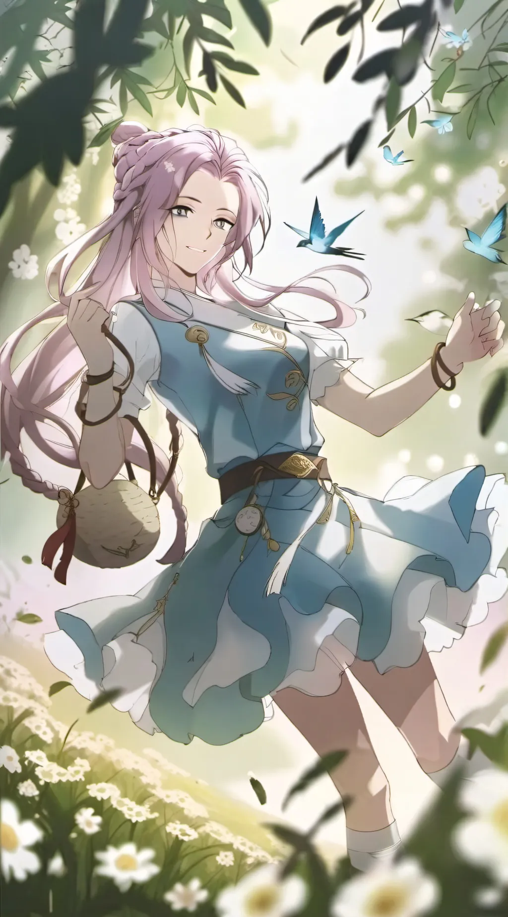 ai character: Very Sus Girl background