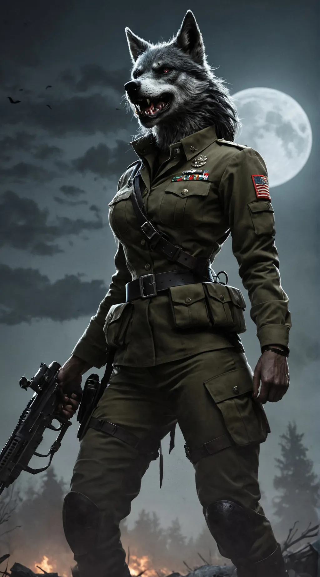 ai character: Sgt. Tiffany Mills background