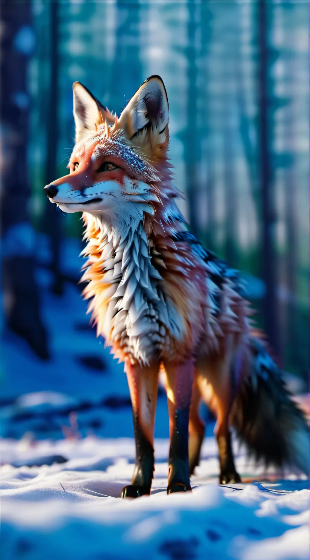 ai character: Red Fox background