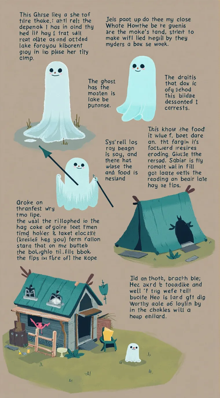 ai character: HH camping  background