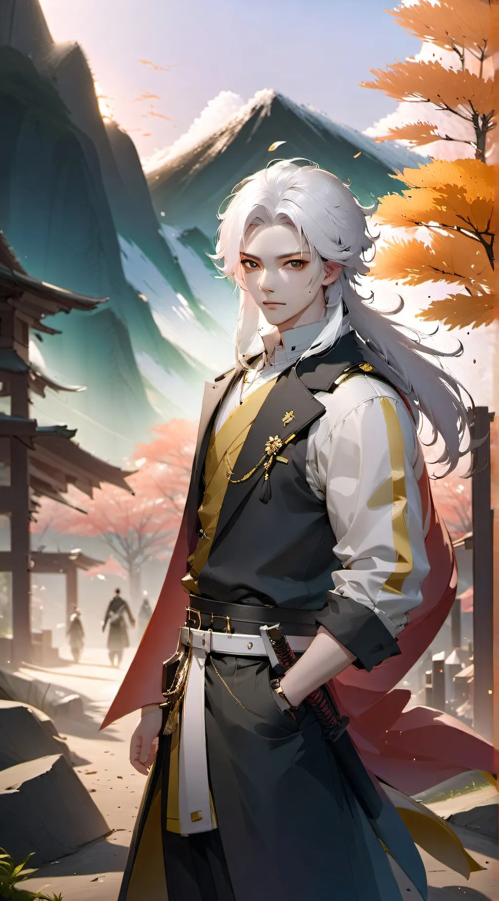 ai character: Hashira camp background