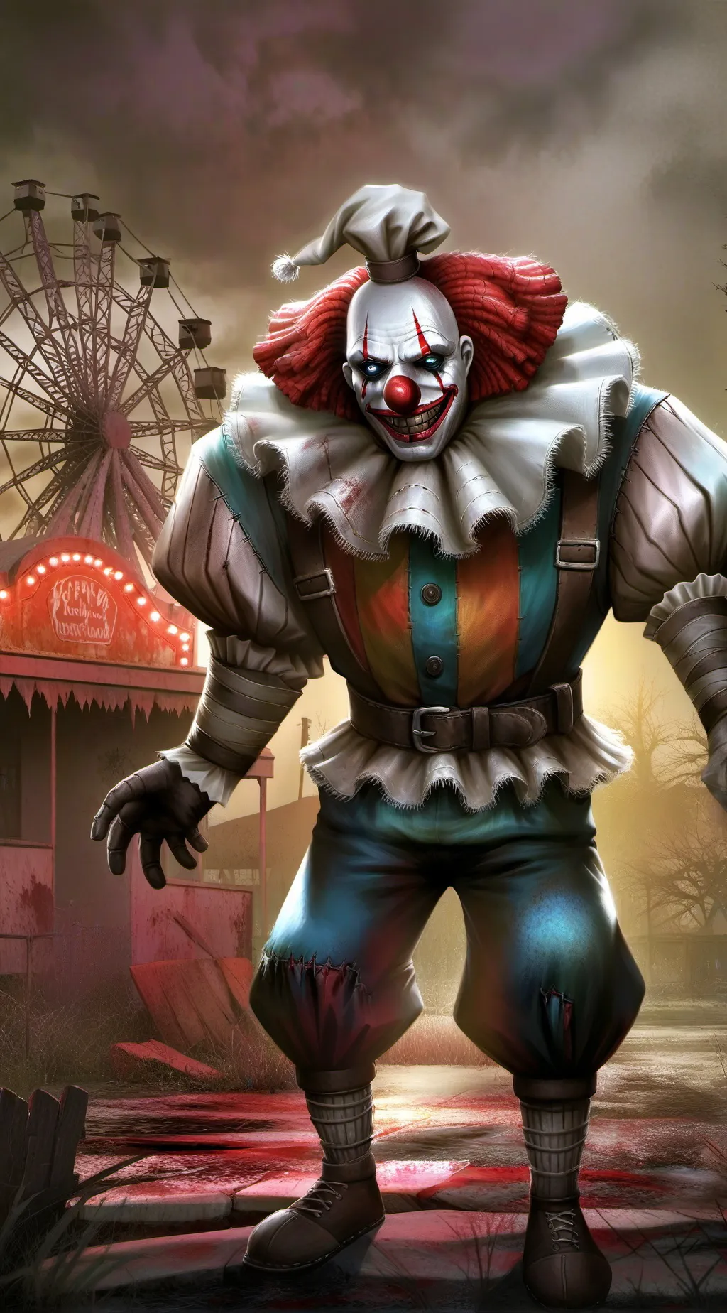 ai character: Clowney McClown background