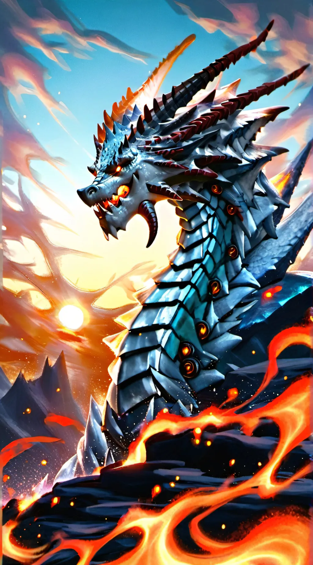 ai character: dragón background