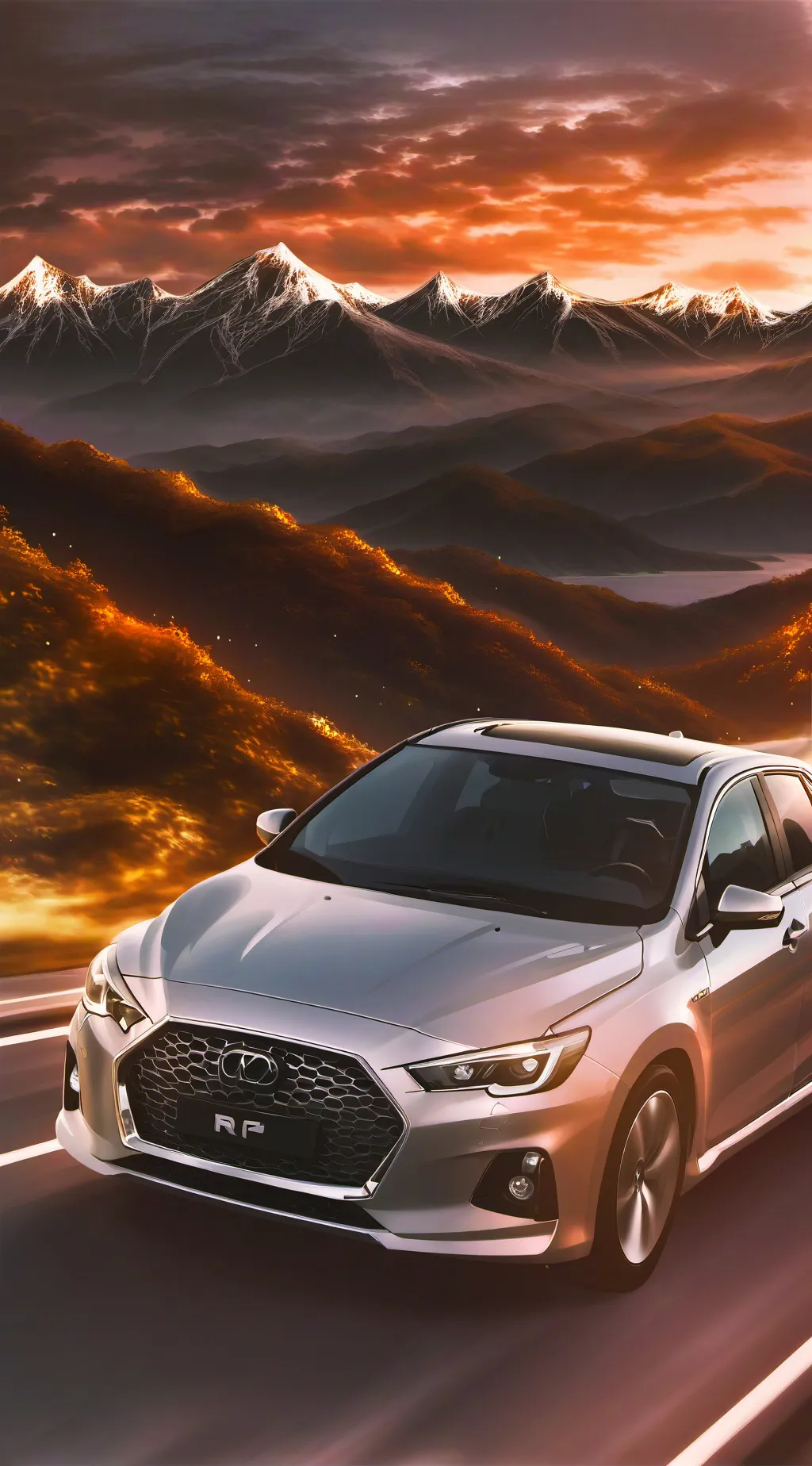 ai character: Car brands background