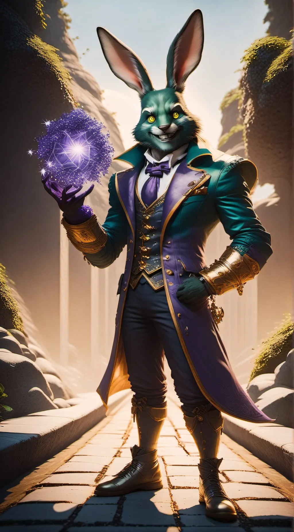 ai character: Glitchtrap background