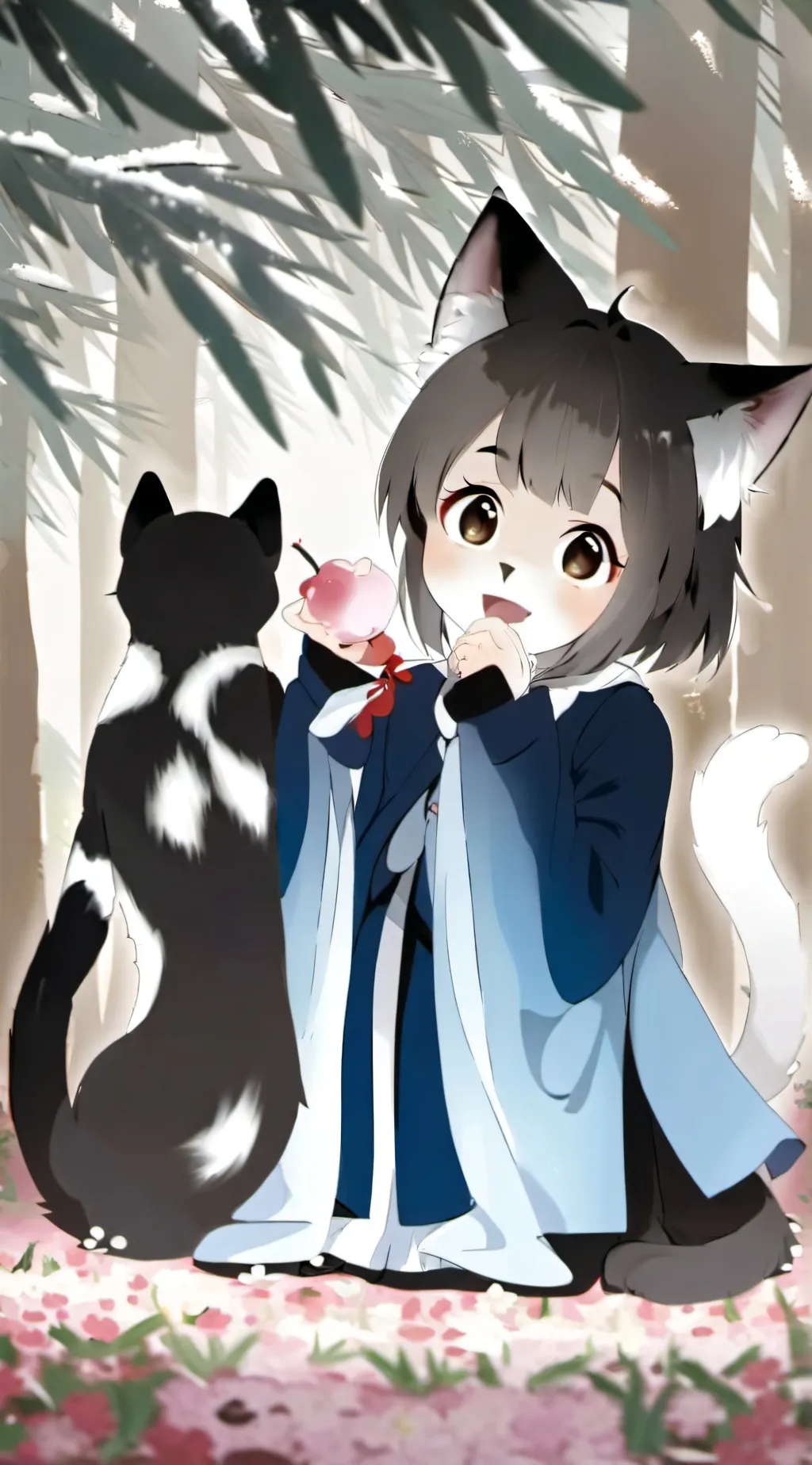 ai character: Hannah& Kit Kat/u background