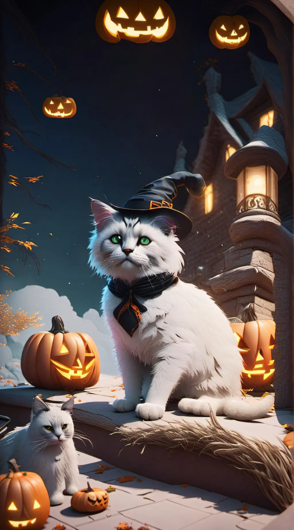 ai character: Casper 👻🎃 background