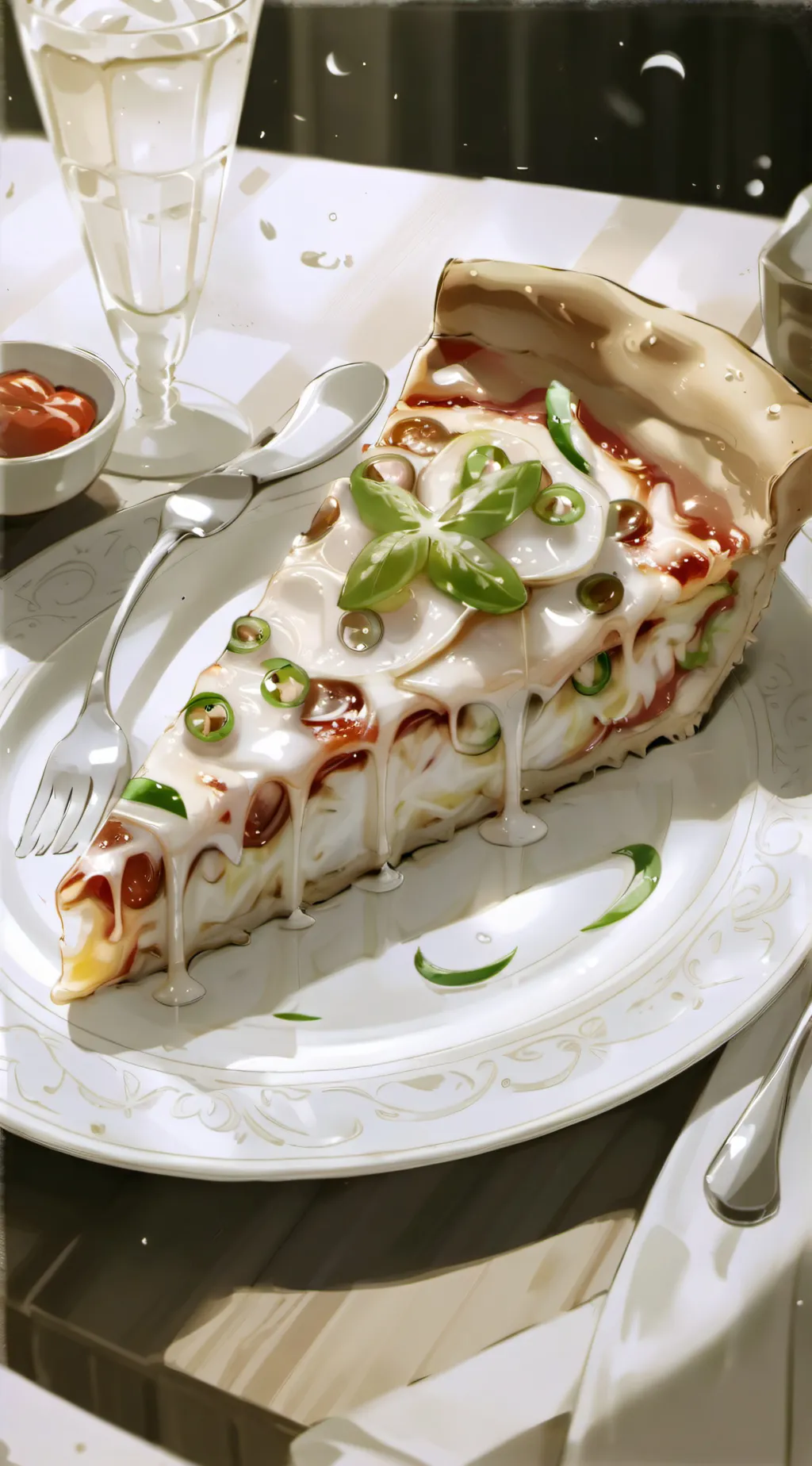 ai character: Last Pizza Slice background